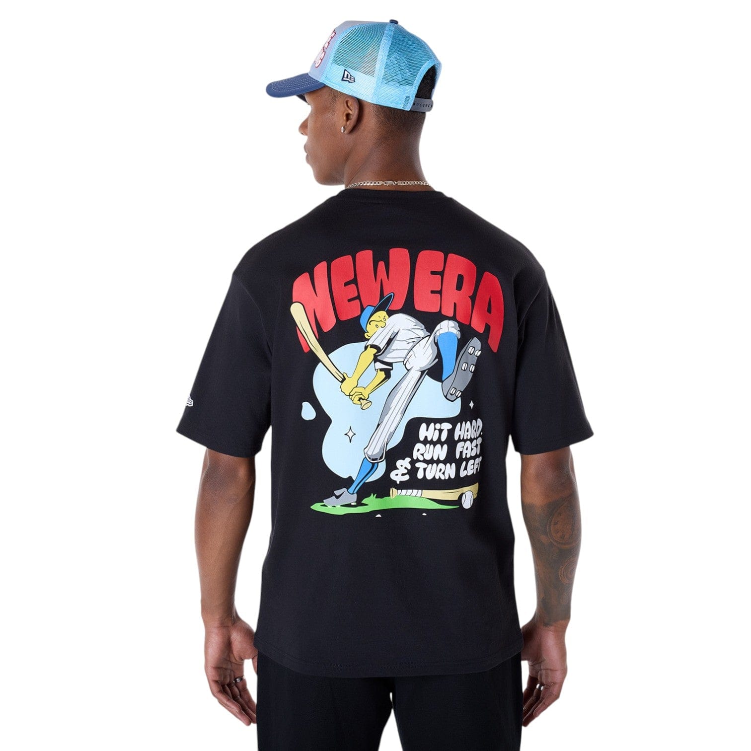 New Era T-shirt Baseball Black