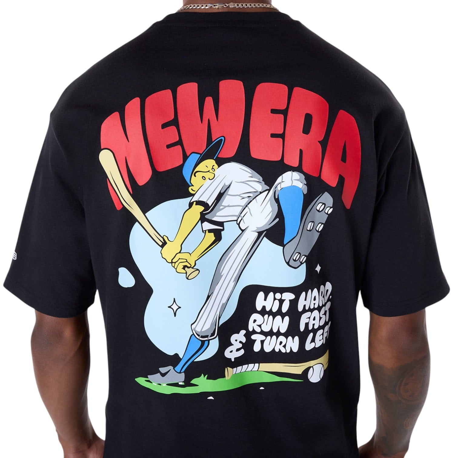 New Era T-shirt Baseball Black