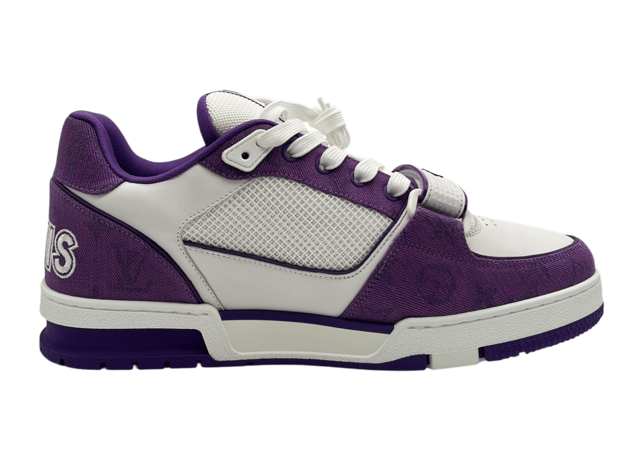 Louis Vuitton Trainer Denim Purple Strap COND NEW (NO BOX)