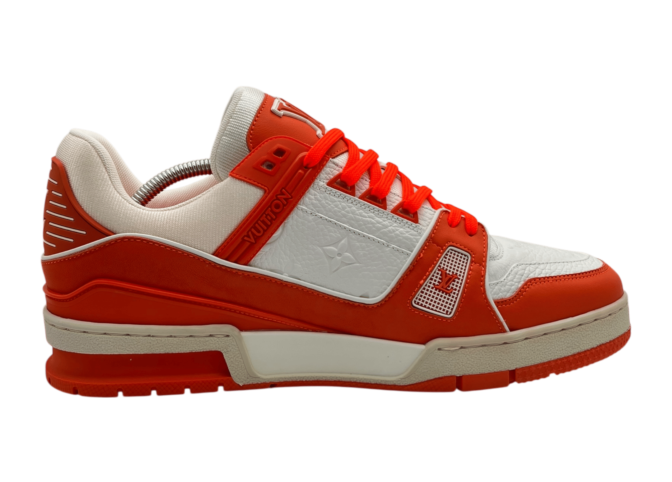 Louis Vuitton Trainer White Orange Fluo COND NEW (NO BOX)