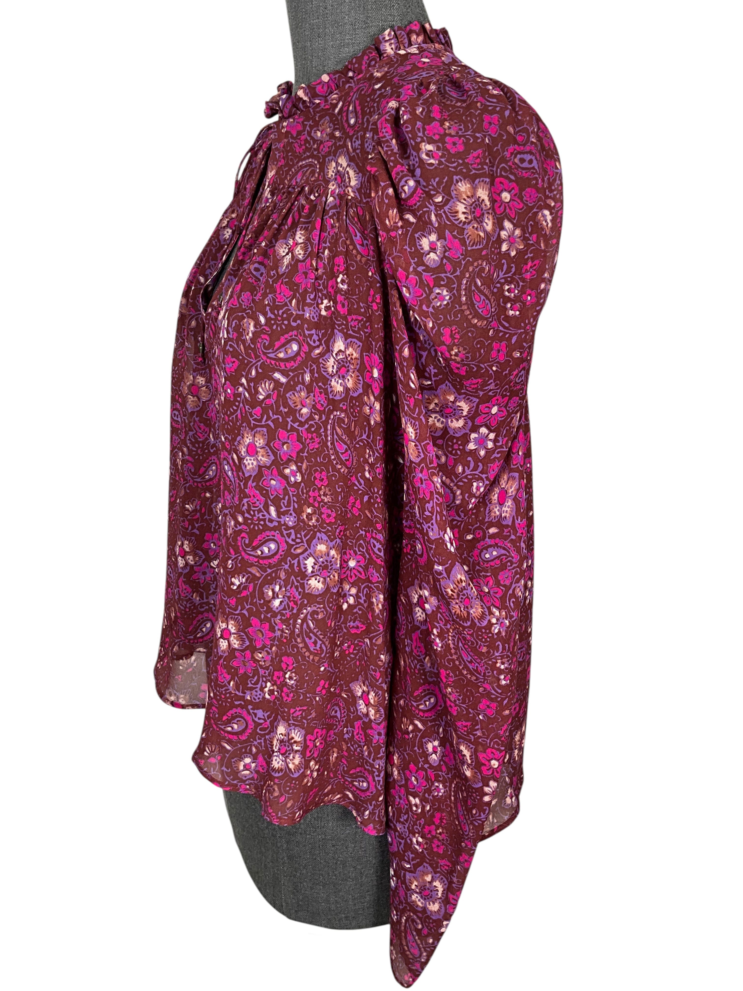 Ulla Johnson Paisley Print Carmine Blouse Size S