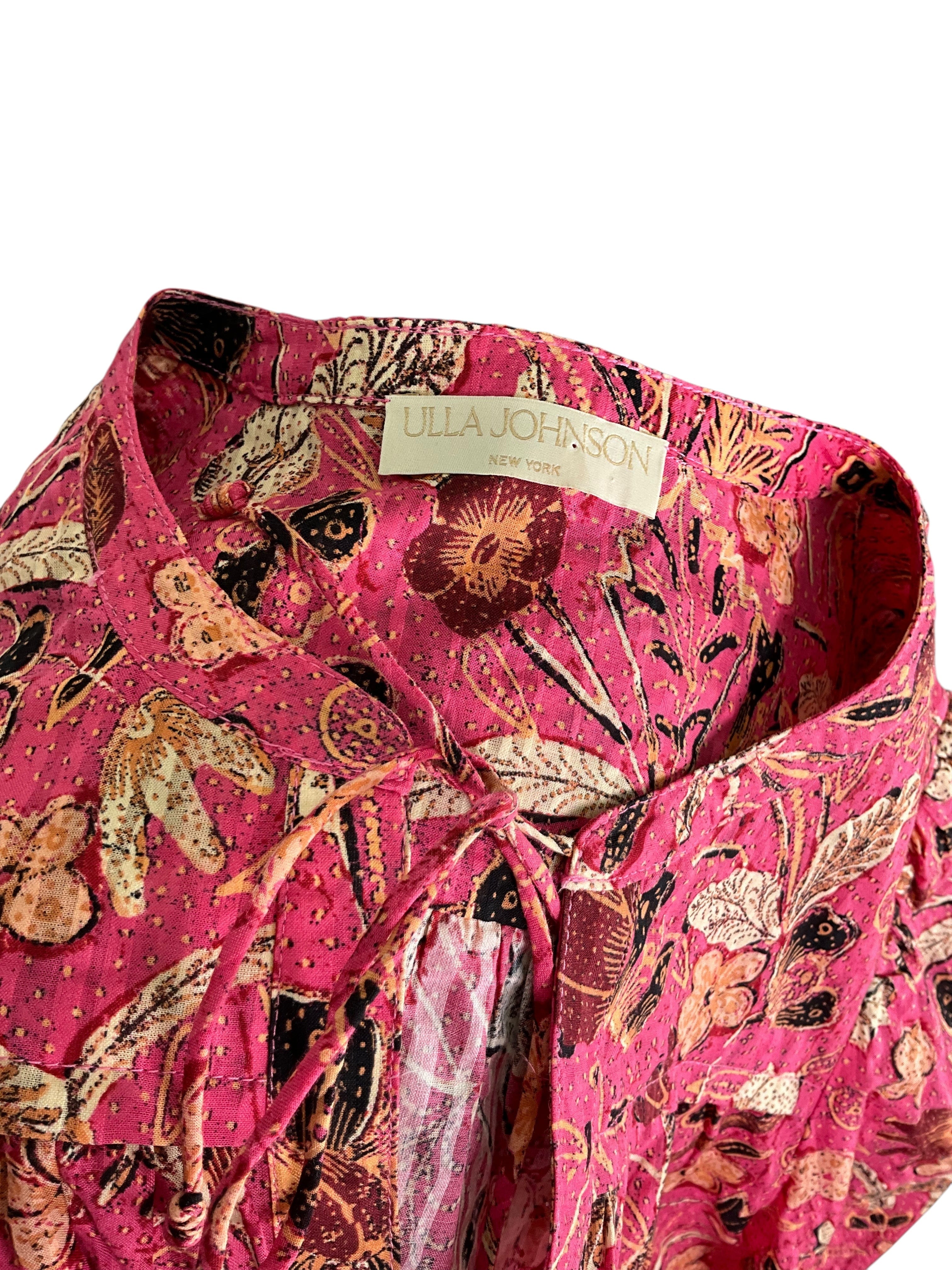 Ulla Johnson Floral Print Andi Blouse Size S