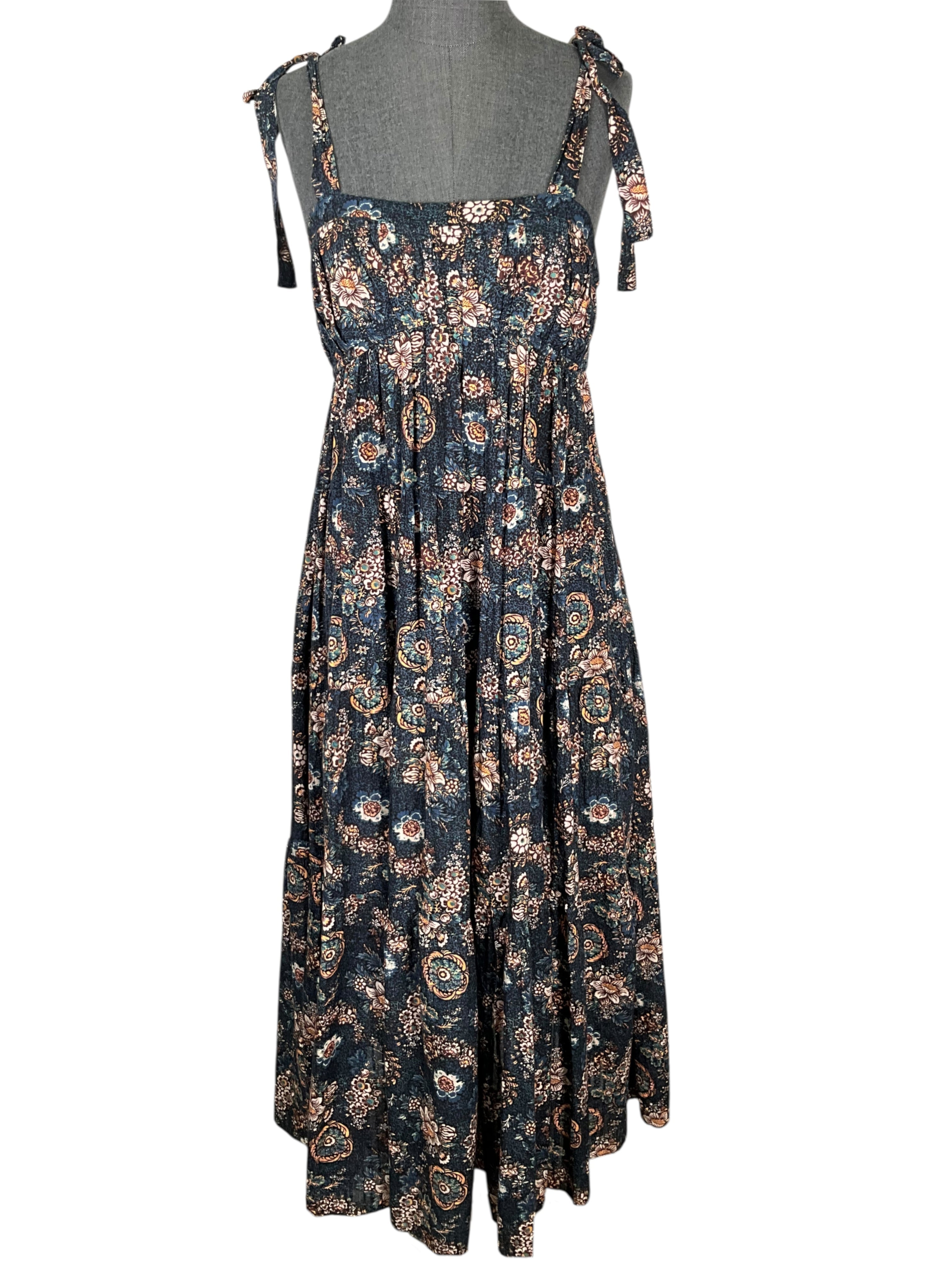 Ulla Johnson Printed Silk Cordelia Midi Dress Size S