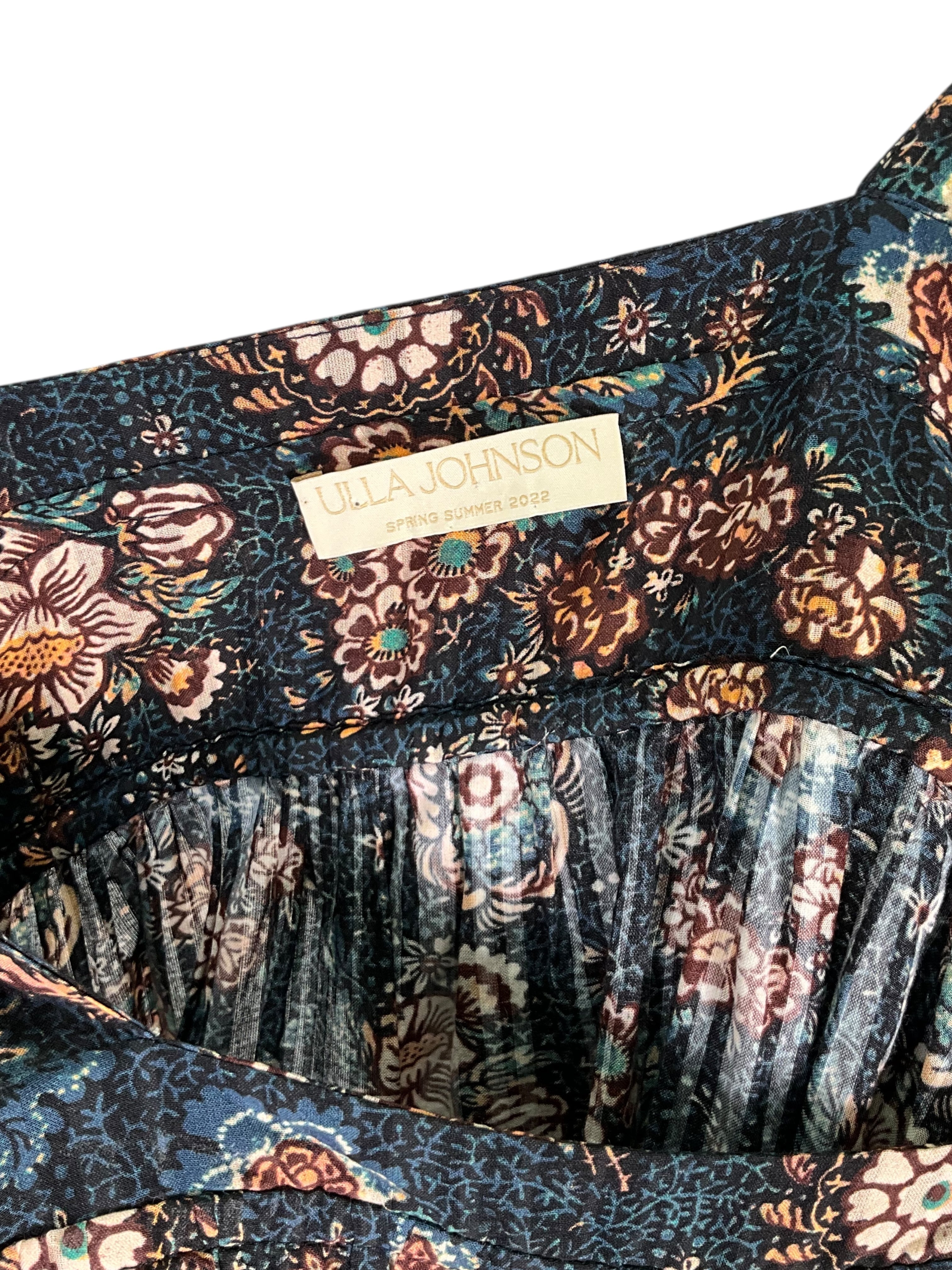 Ulla Johnson Printed Silk Cordelia Midi Dress Size S