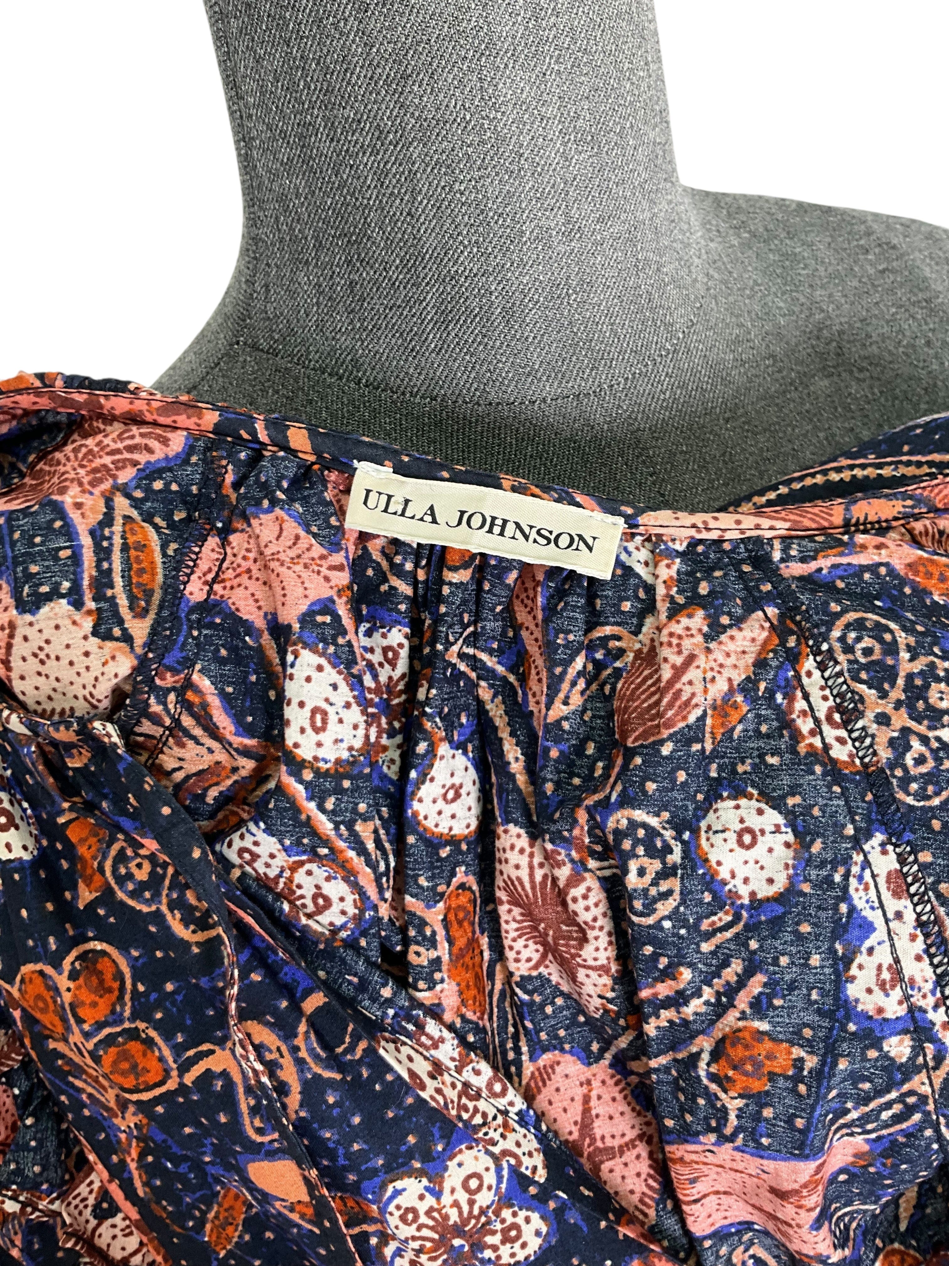 Ulla Johnson Floral Printed Arina Dress Size S