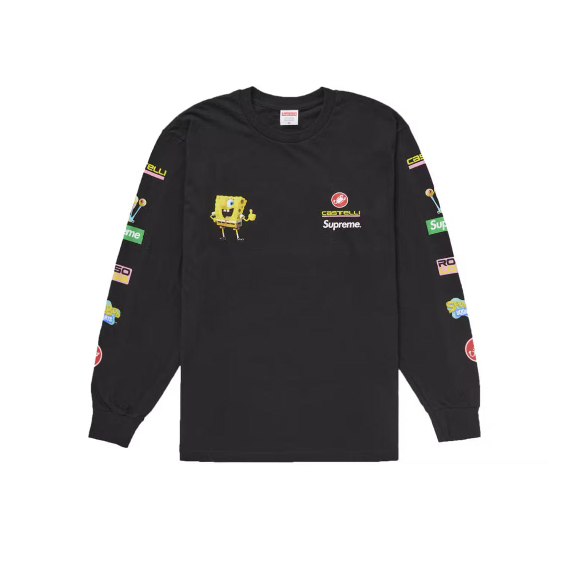 Supreme SpongeBob/Castelli Racing L/S Tee Black
