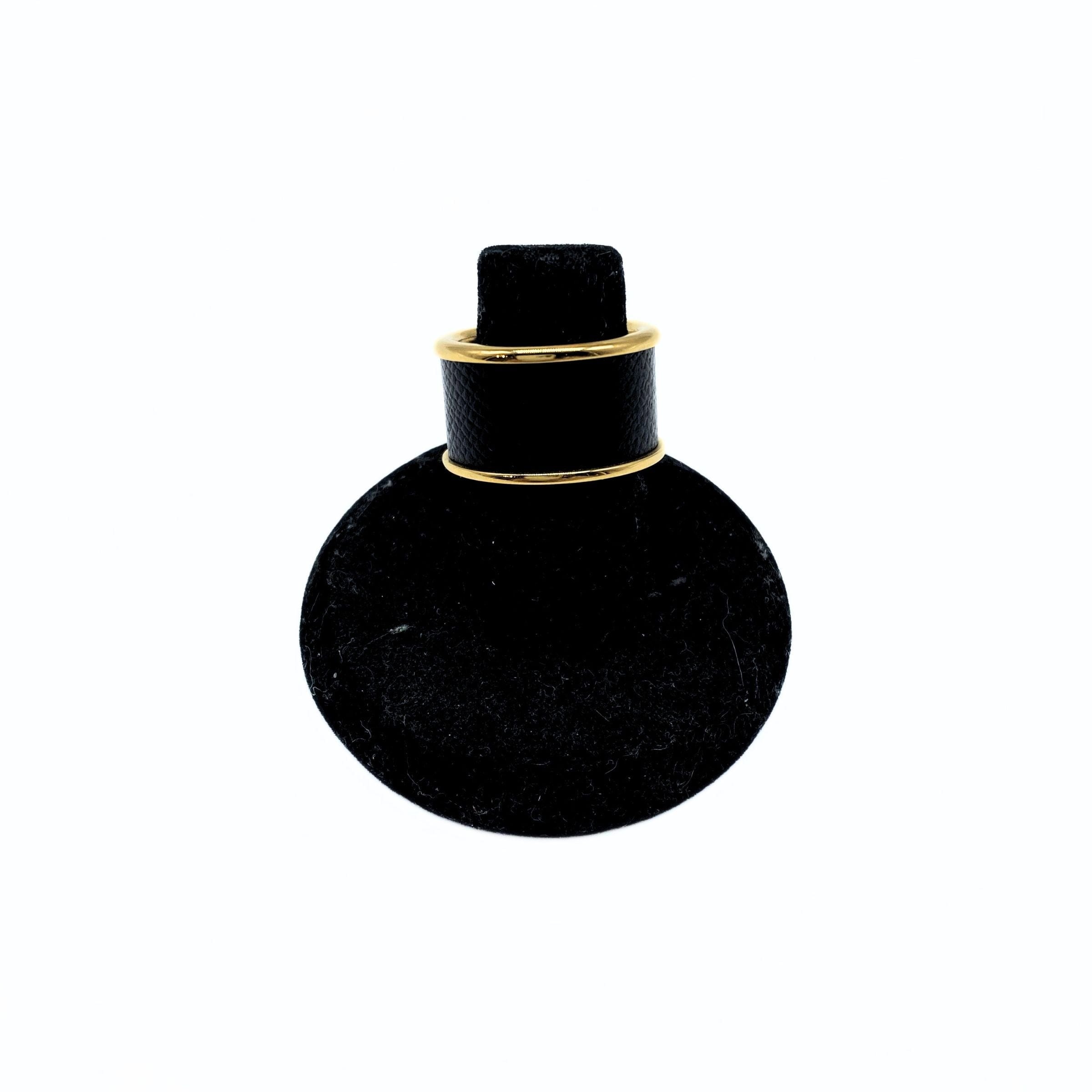 Hermes Olympe Black Gold Ring