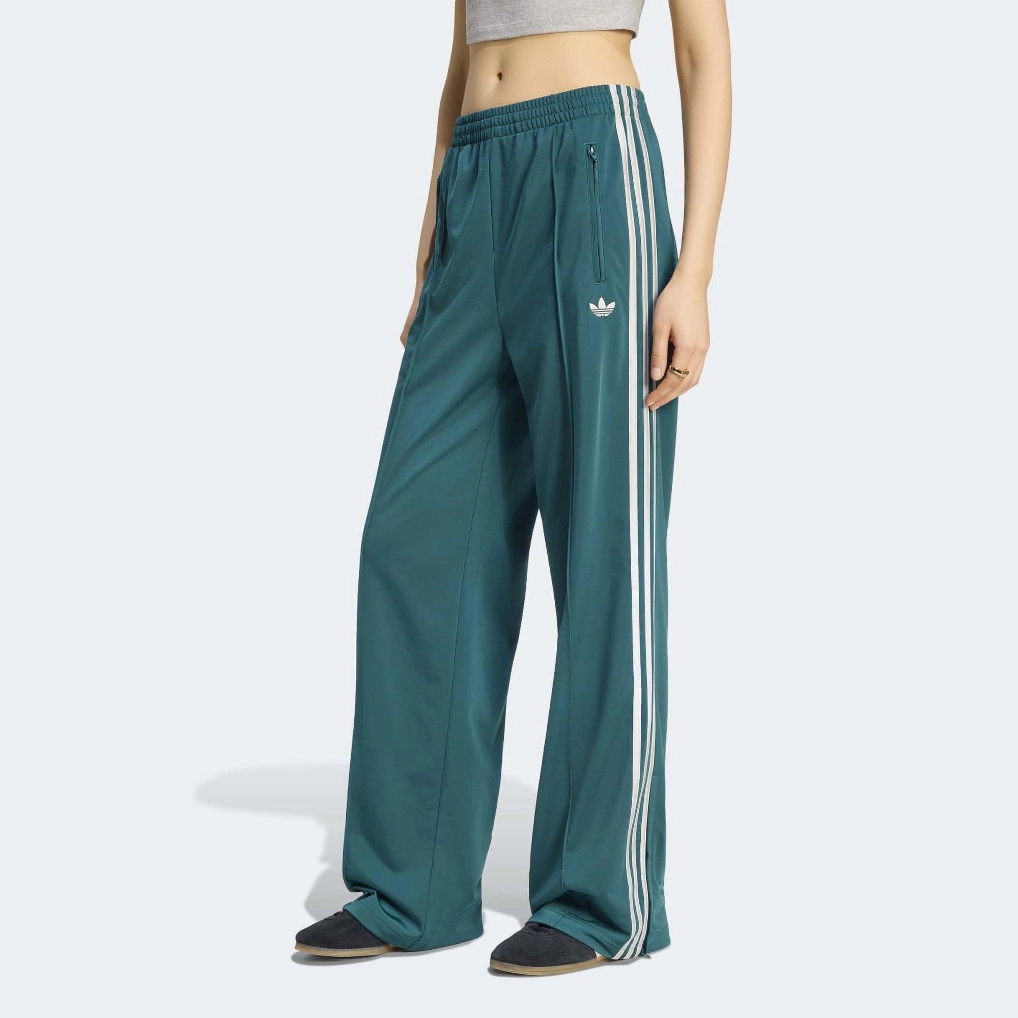 adidas Originals Firebird Loose Damen Track Pants – Rich Green / Grey Two (KS4672)