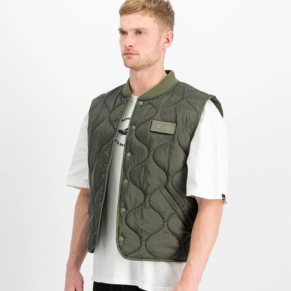 Alpha Industries Q-1 Vest – Leichte Utility Weste – Dark Olive (266107-142)