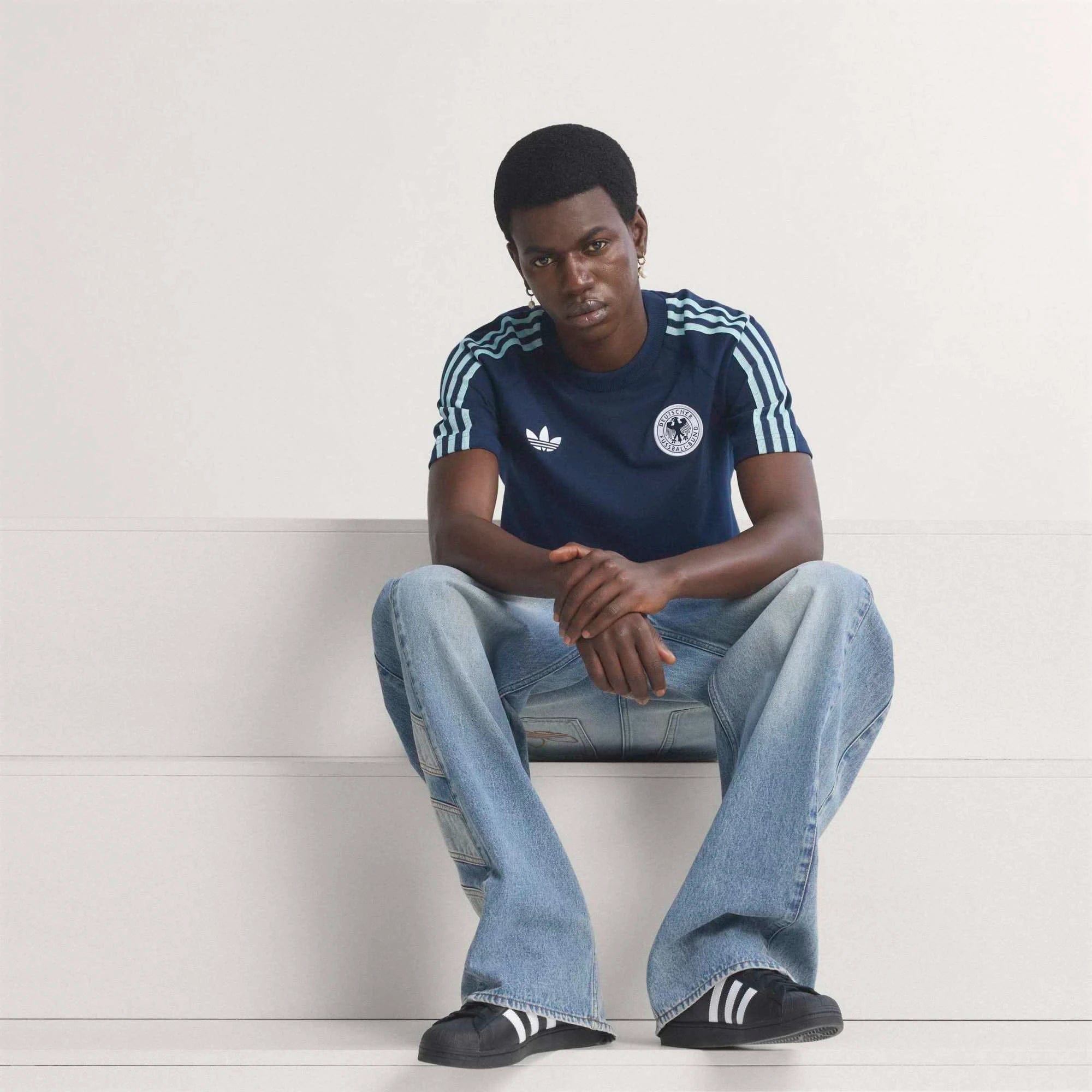 adidas Originals Deutschland DFB OG T-Shirt – Collegiate Navy