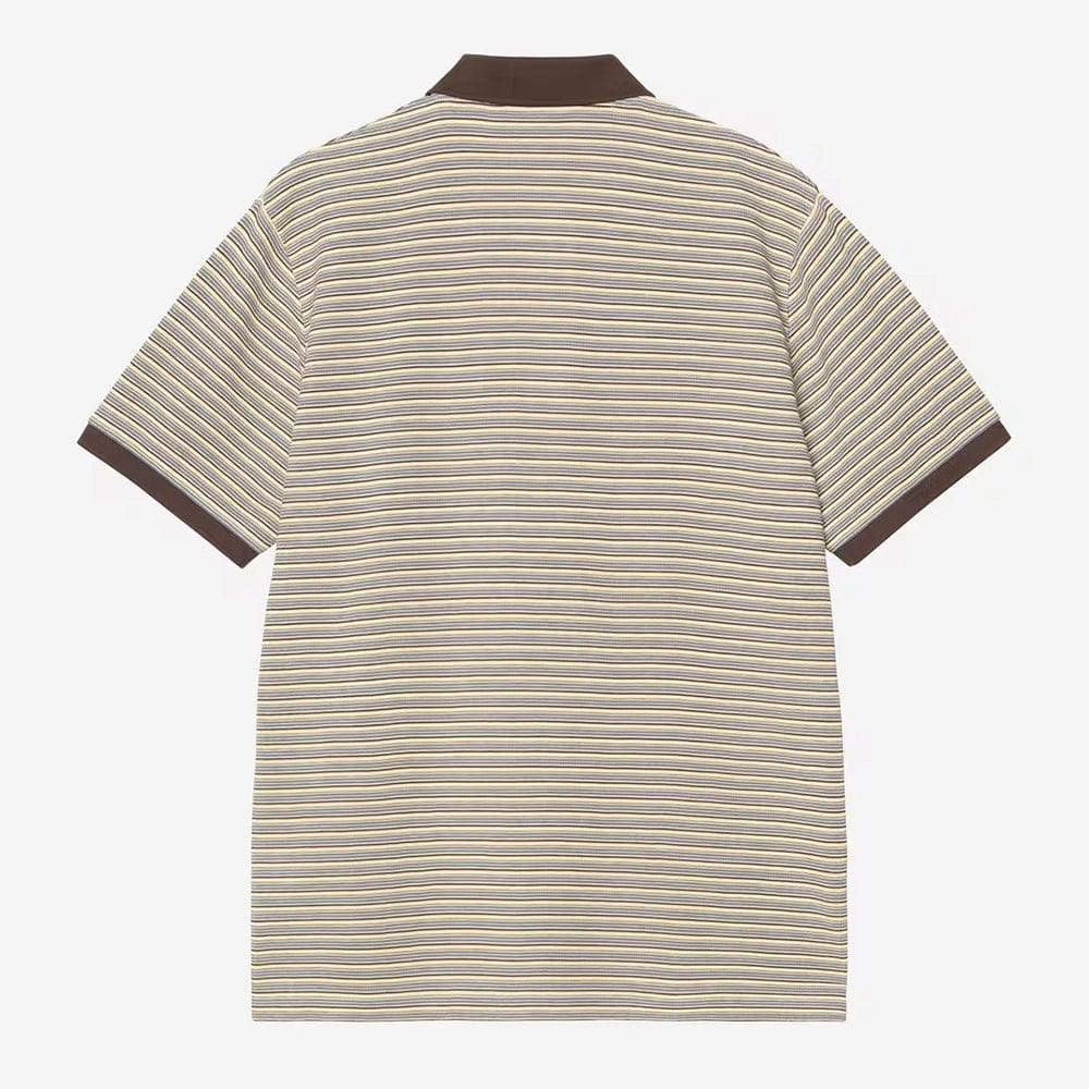 Carhartt Work in Progress Carhartt WIP Dion Polo Shirt Gestreift – Dion Stripe / Wax