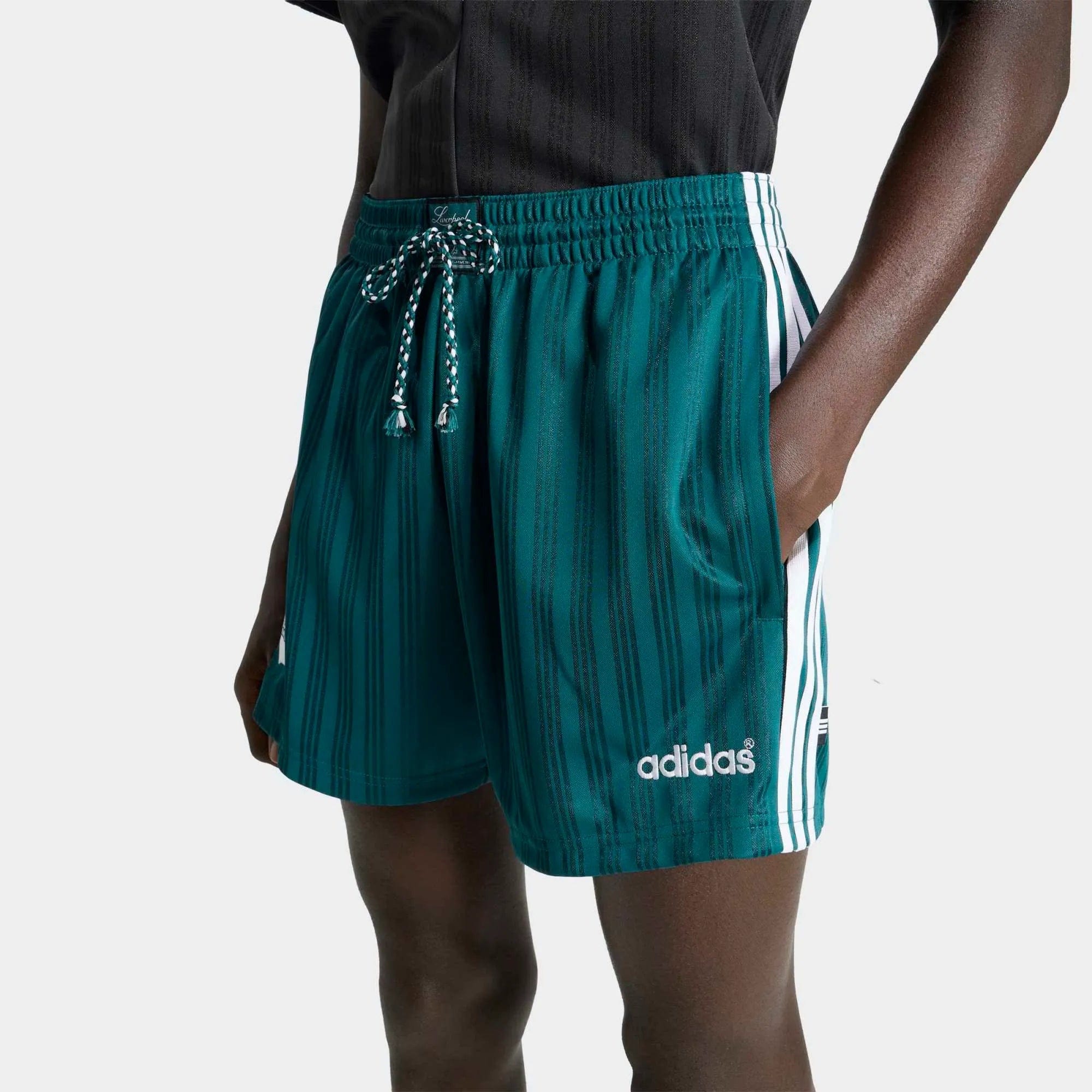 adidas Originals Liverpool FC 1995-96 Retro Shorts – Grün / Weiß (Rich Green)