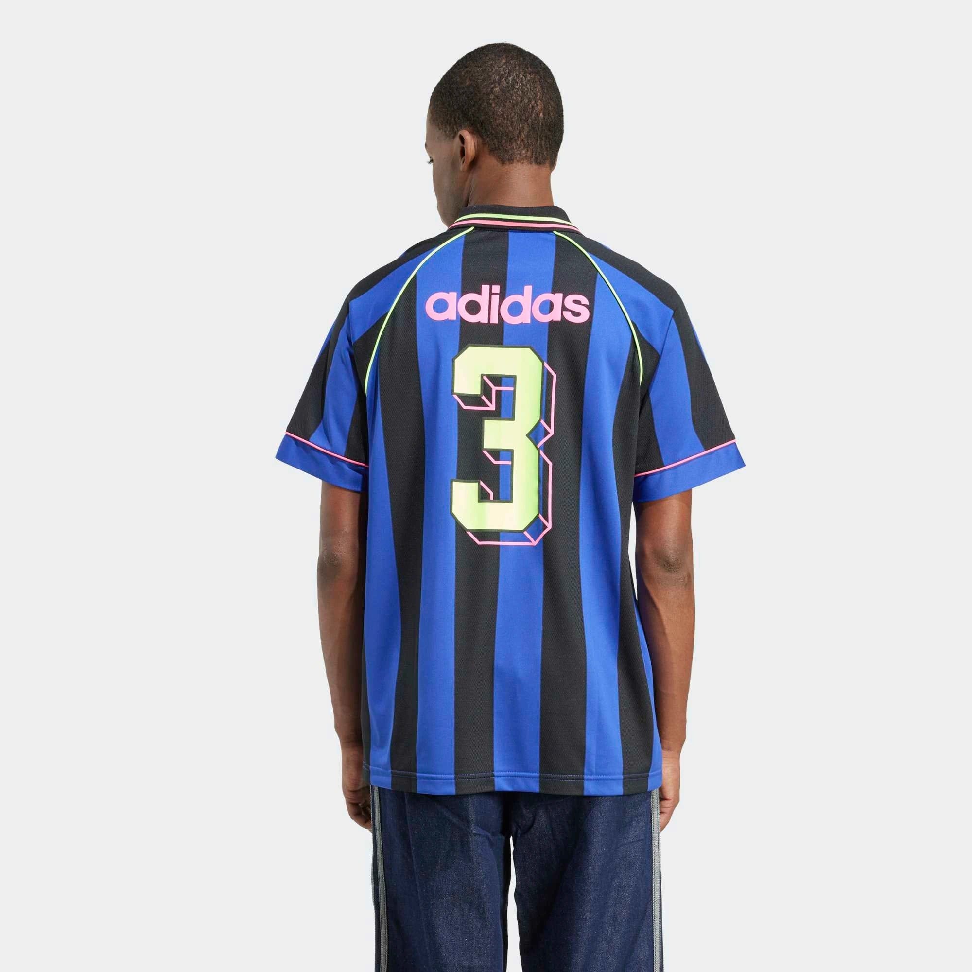 adidas Originals Jacquard Jersey Trikot – Semi Lucid Blue / Schwarz
