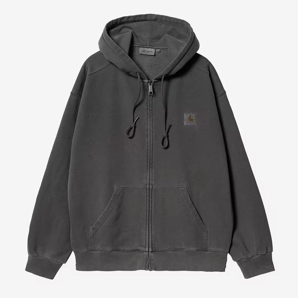 Carhartt Work in Progress Carhartt WIP Nelson Zip Hoodie – Schwarz (Black / Garment Dyed)