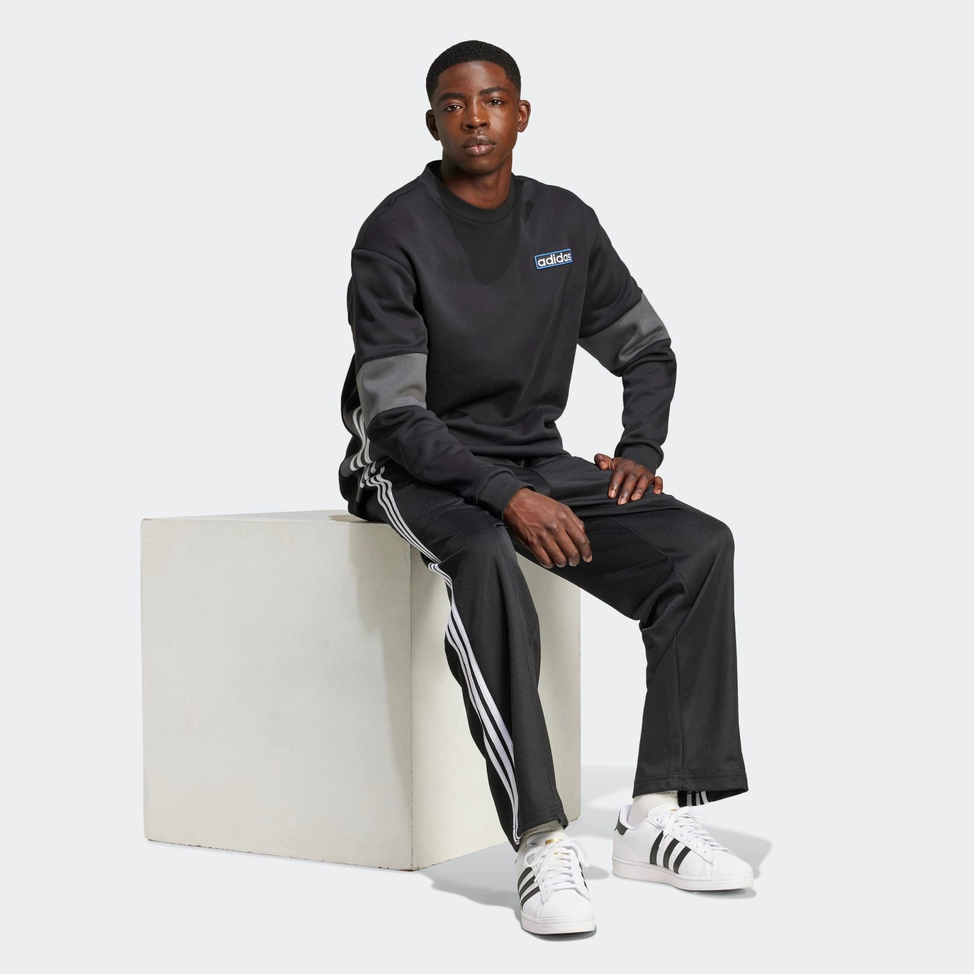 adidas Originals Firebird Baggy Track Pant – Black