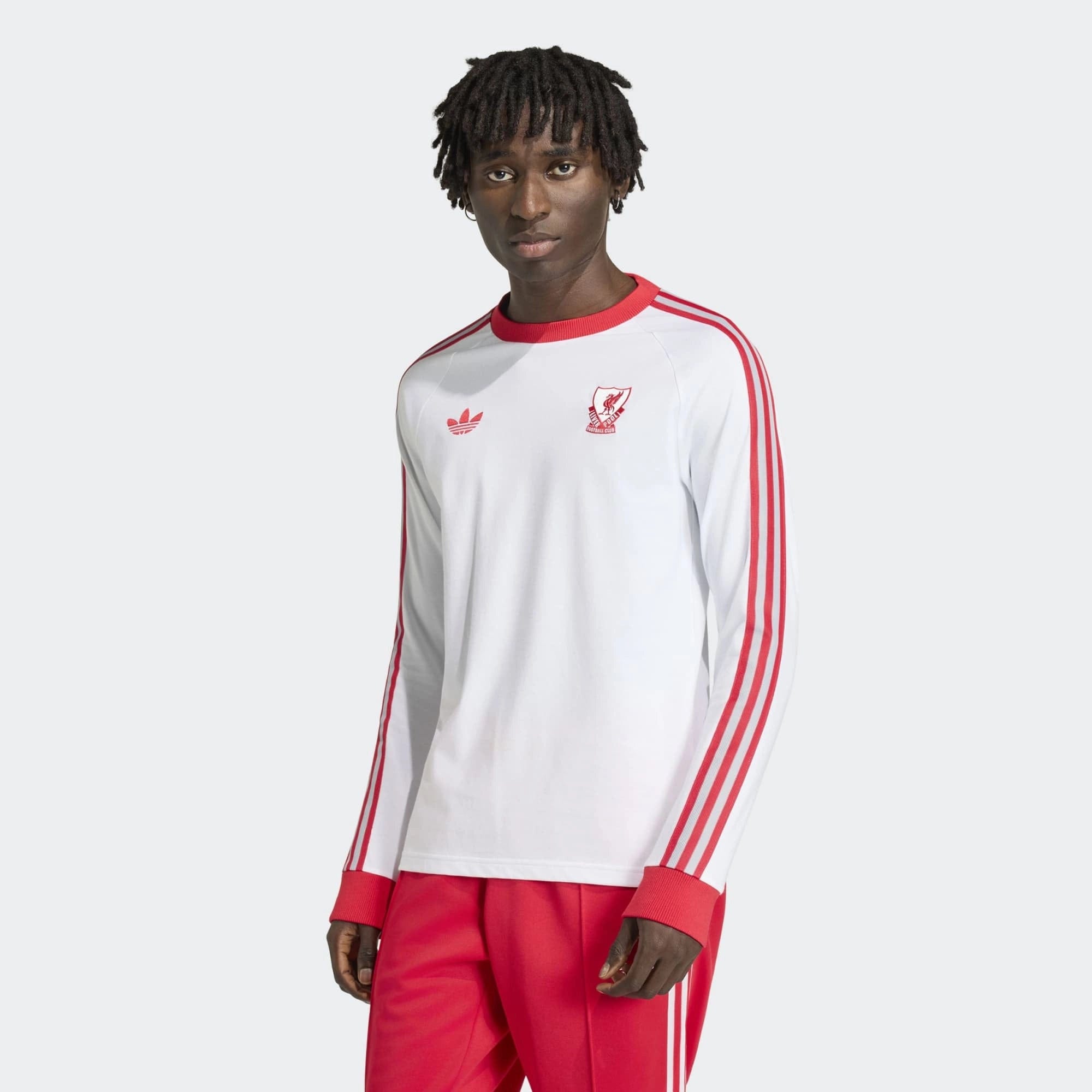 Adidas Liverpool FC Long Sleeve Shirt - White/Red