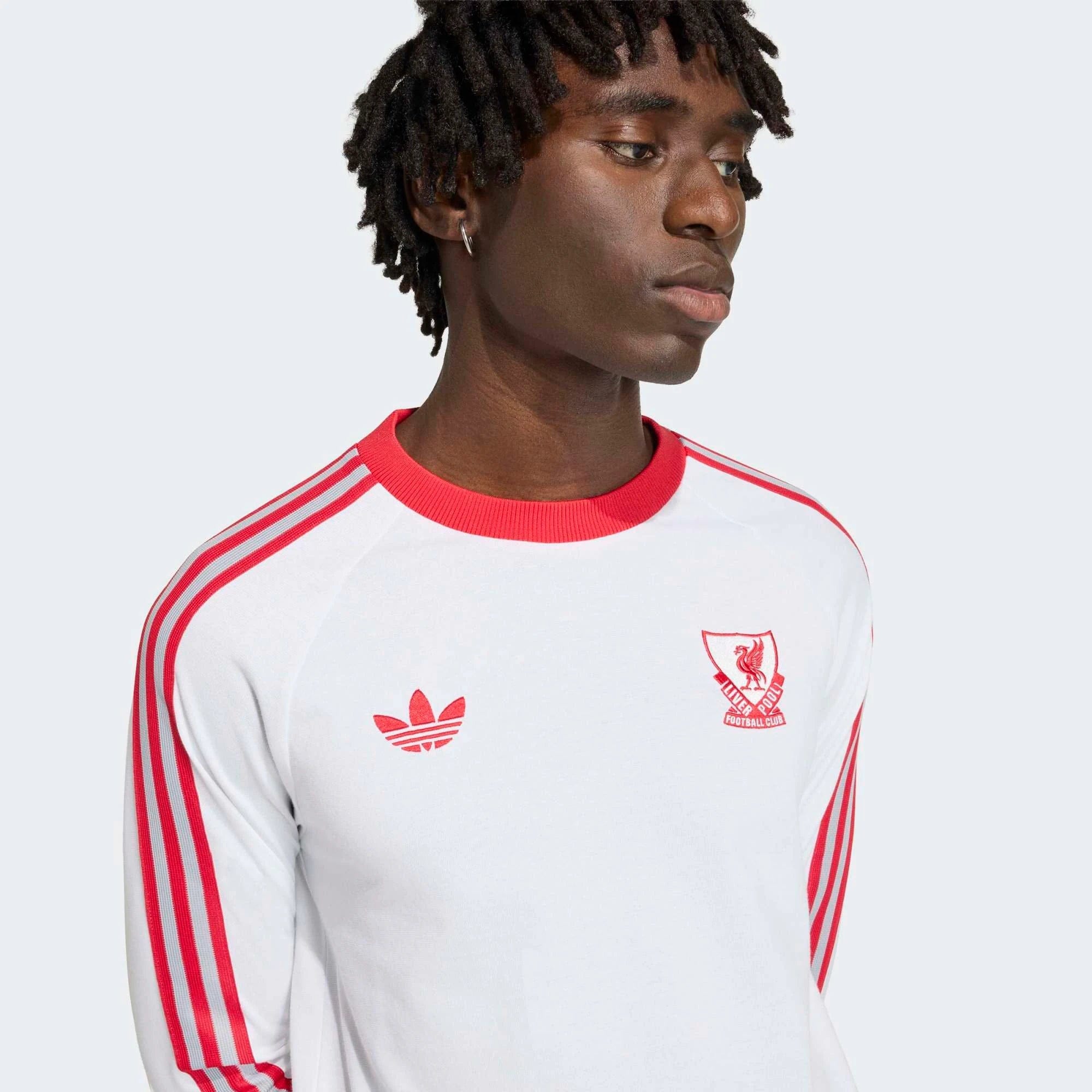 Adidas Liverpool FC Long Sleeve Shirt - White/Red