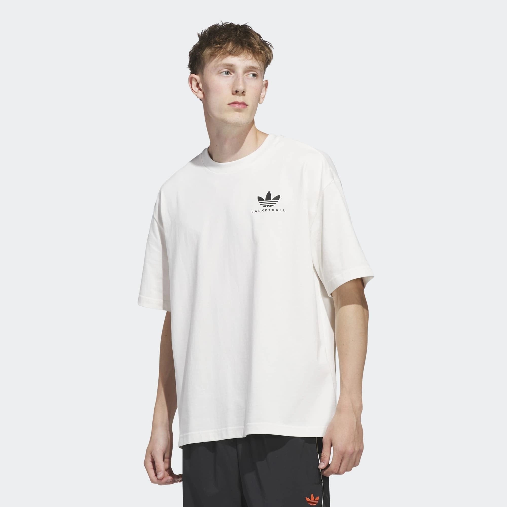 Adidas Worldwide Hoops Graphic Tee - White