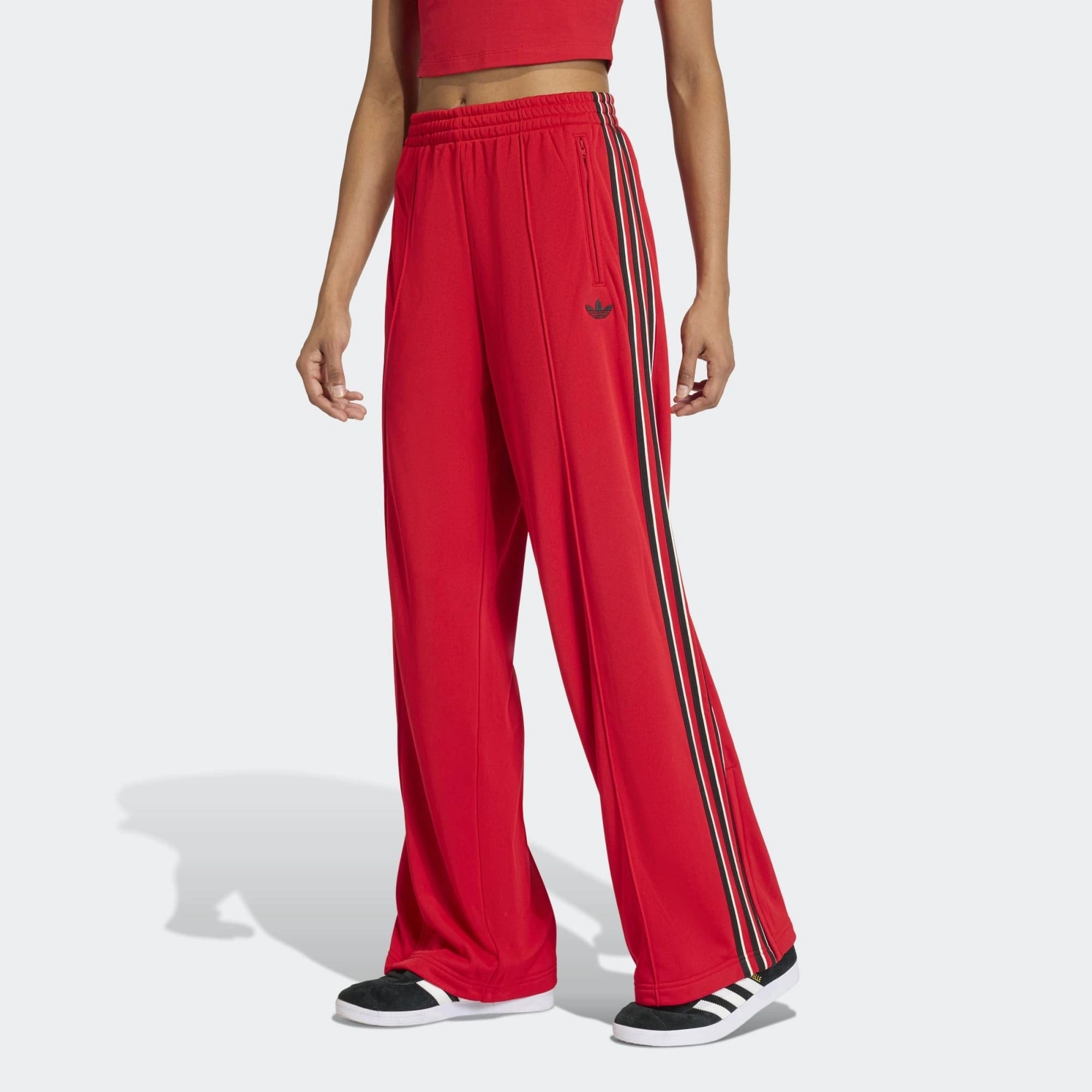 Adidas Originals Classics Firebird Loose Track Pants W - Better Scarlet / Black / Off White