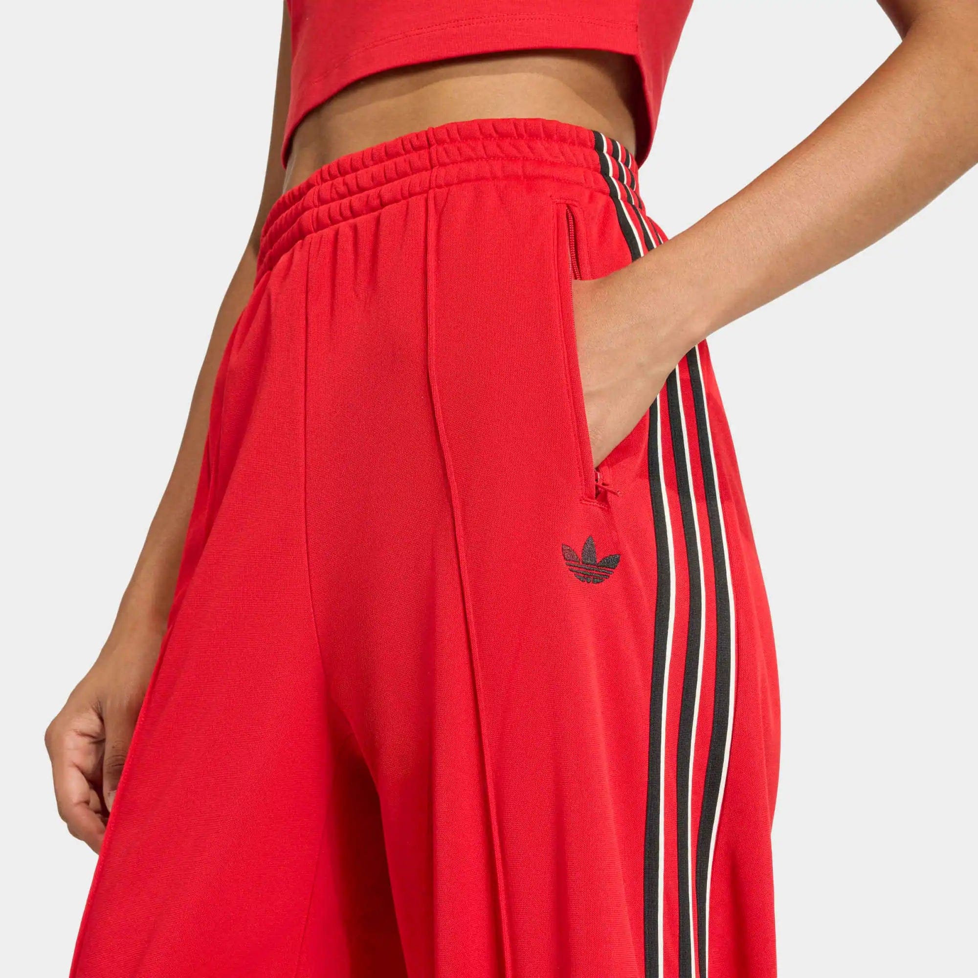 Adidas Originals Classics Firebird Loose Track Pants W - Better Scarlet / Black / Off White