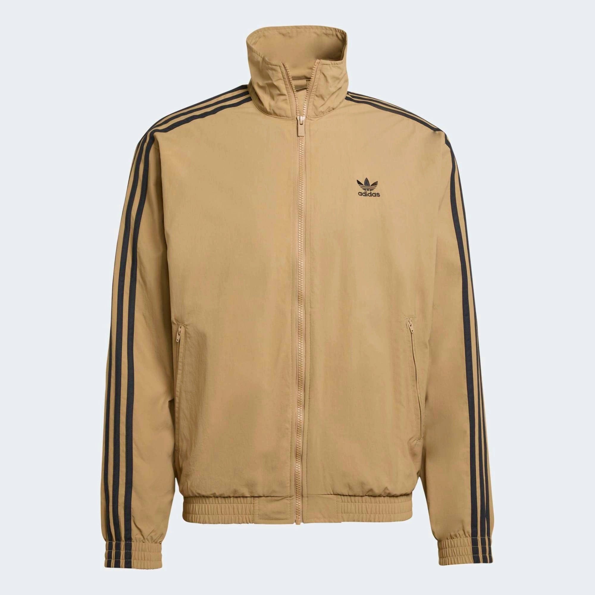 Adidas Originals Adicolor Woven Firebird Jacket - Beige / Black