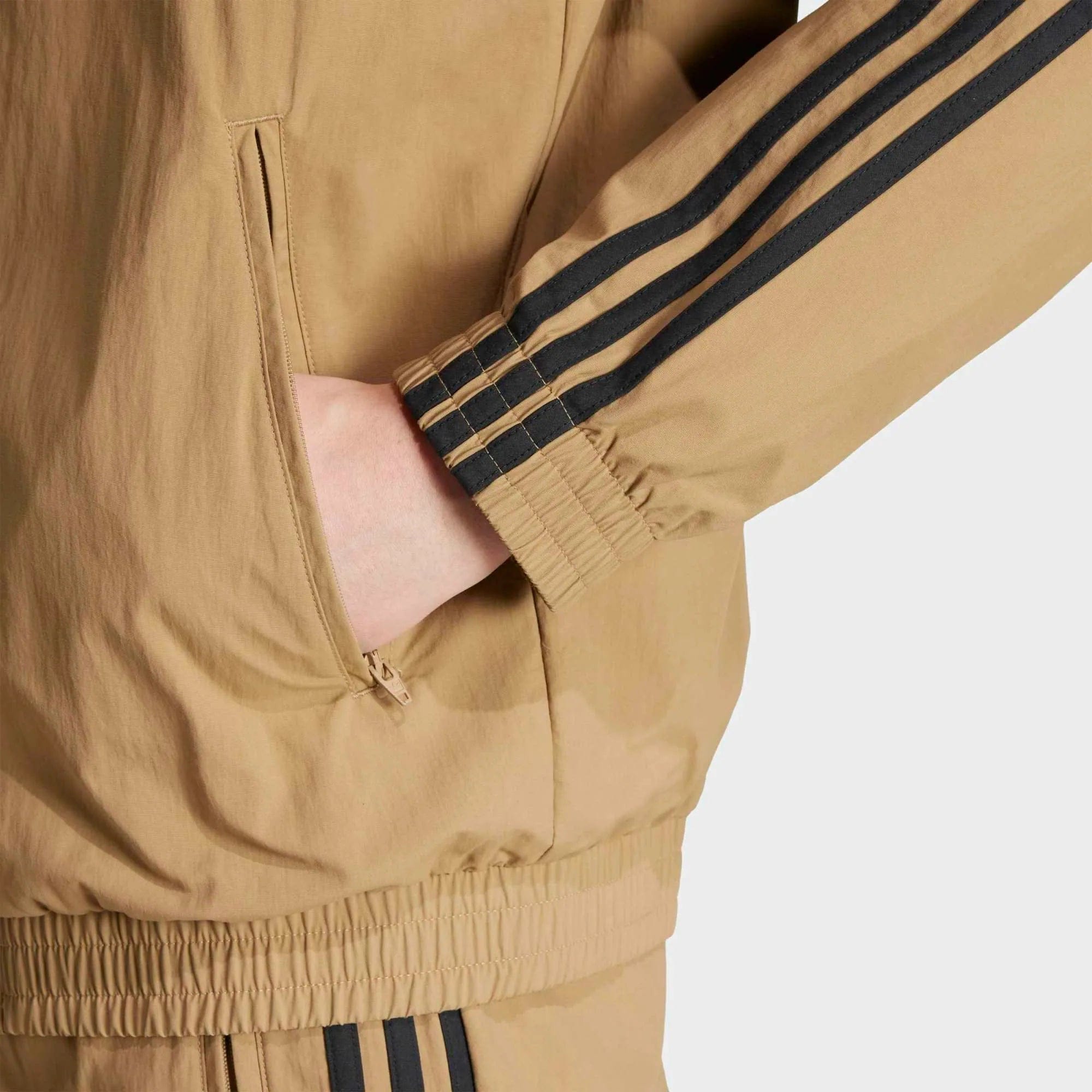 Adidas Originals Adicolor Woven Firebird Jacket - Beige / Black