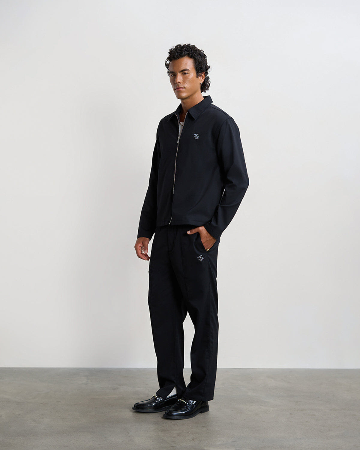 Entry Luxury Coach Pants Twill Wool Black