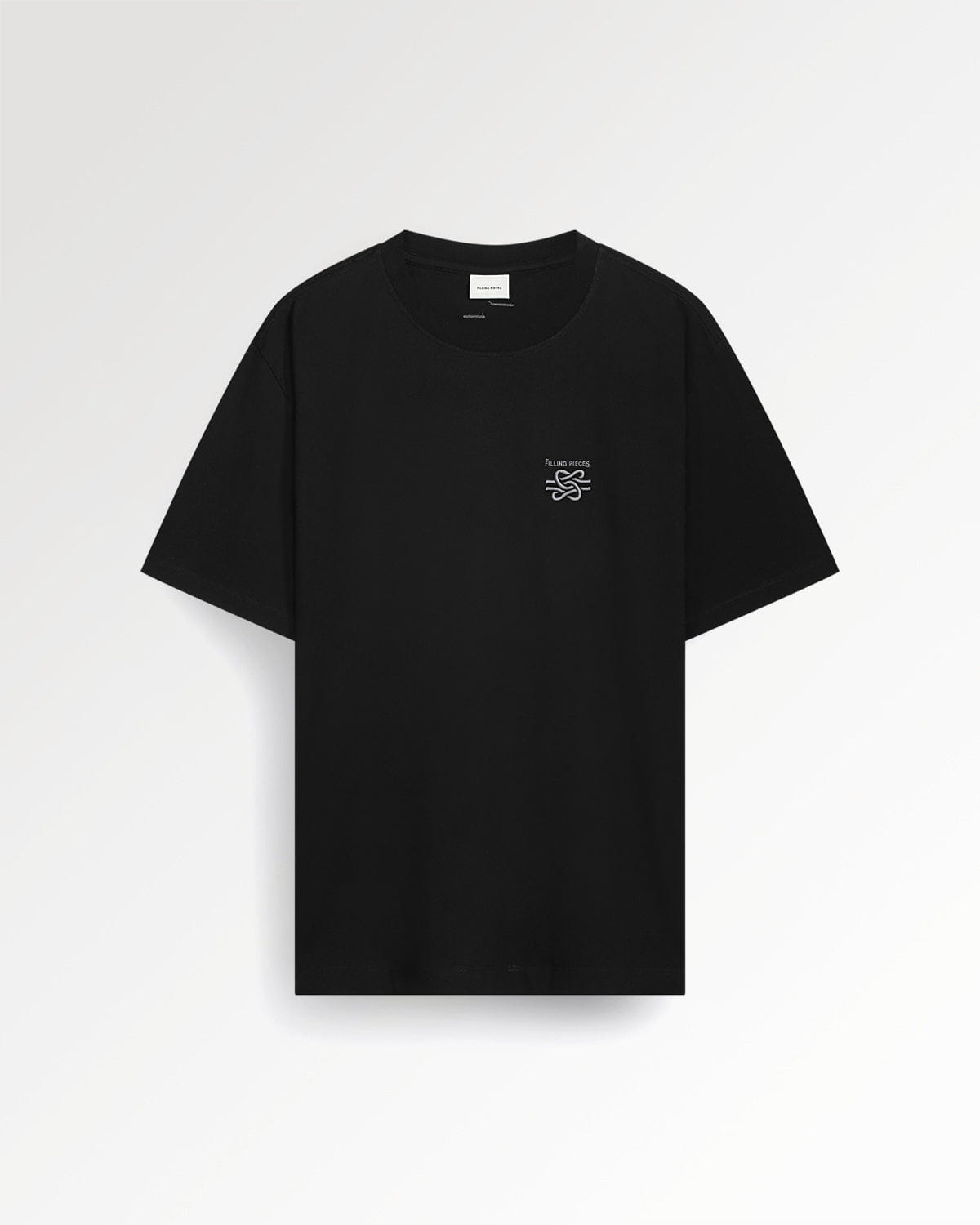 Conventional T-shirt Embroidered Knot Black