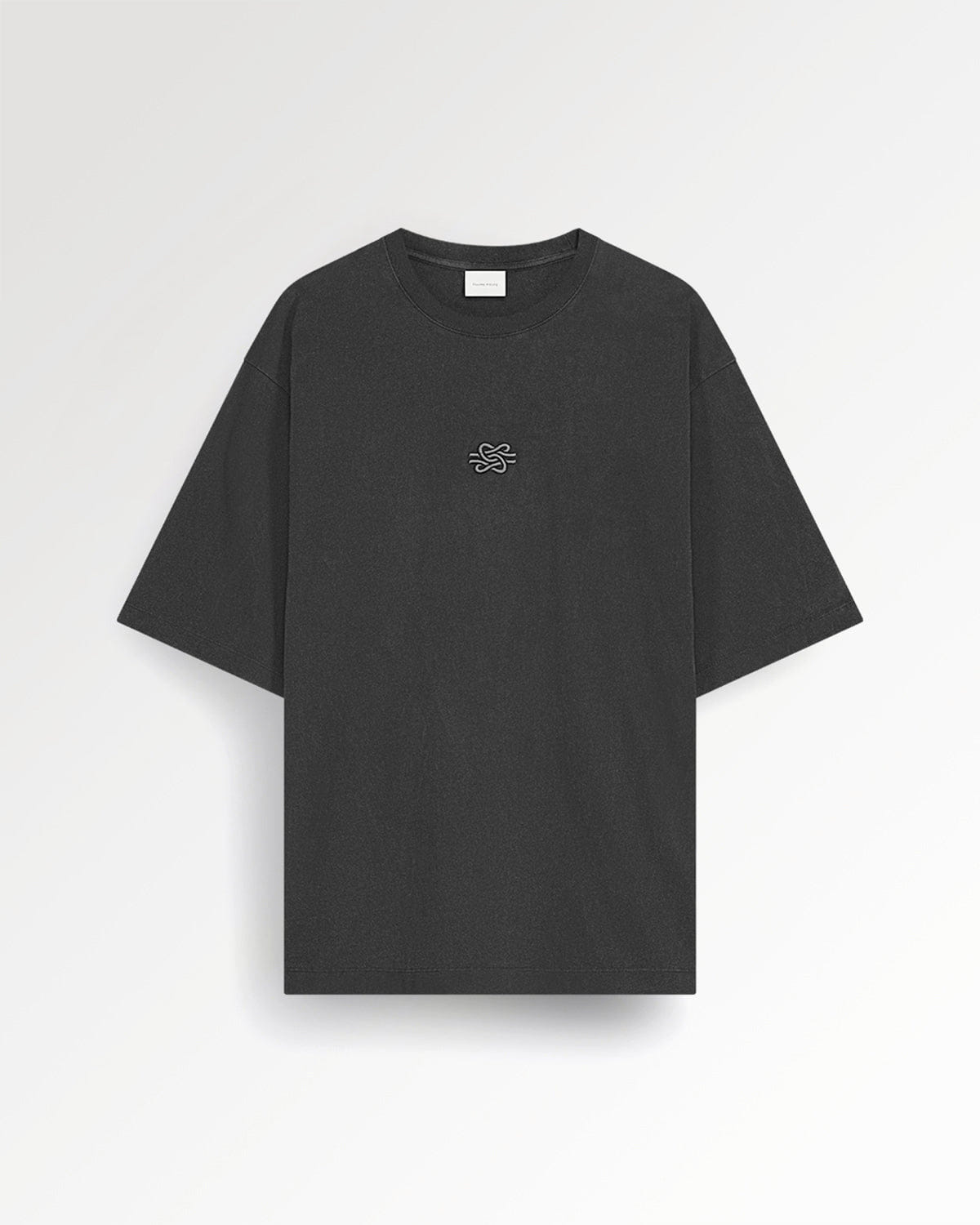 Conventional T-shirt Boxy Embroidered Vintage Black