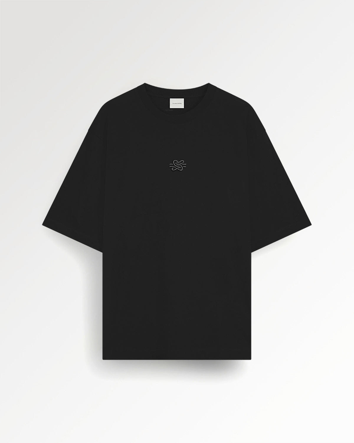 Conventional T-shirt Boxy Embroidered Black