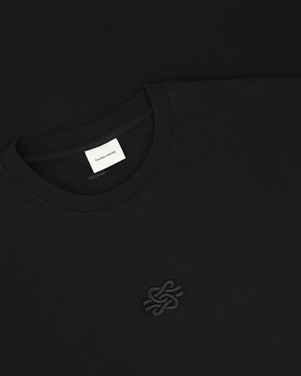Conventional T-shirt Boxy Embroidered Black
