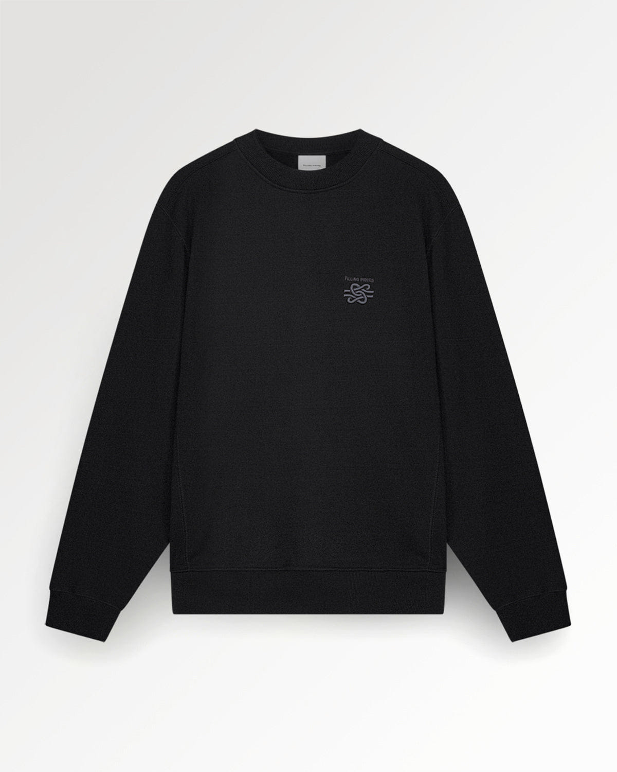 Conventional Sweatshirt Embroidered Knot Black