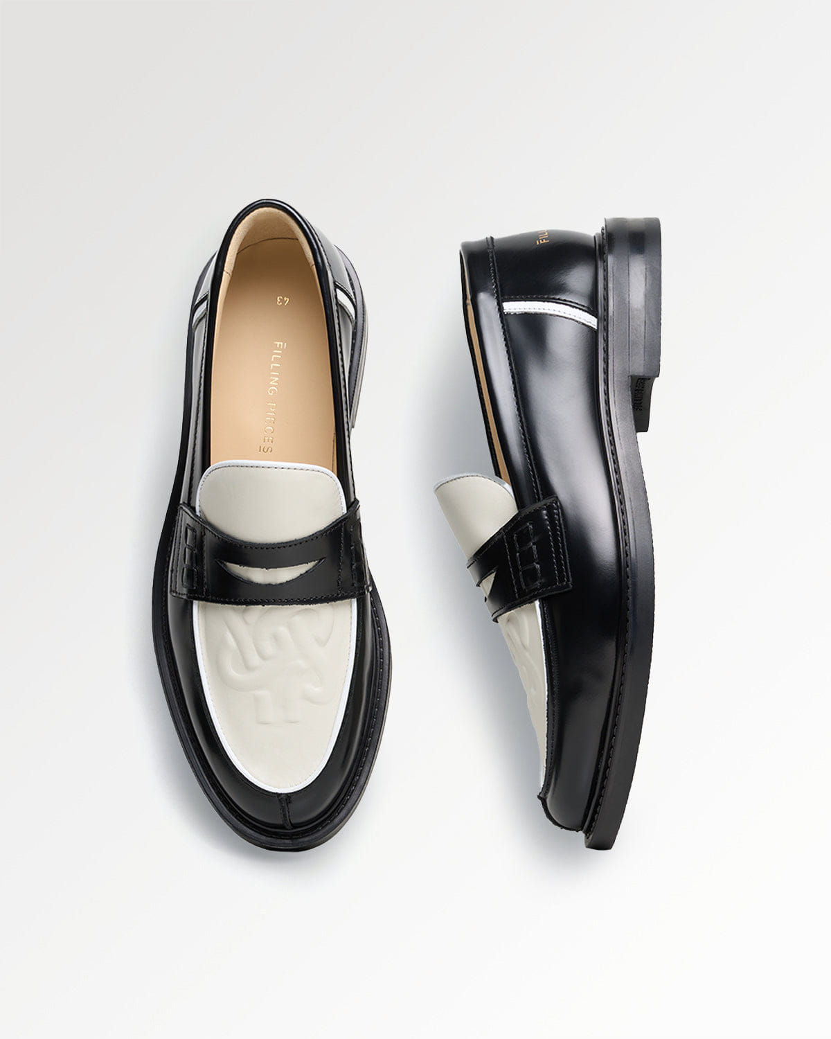 Entry Luxury Loafer Gowtu Solid Off White