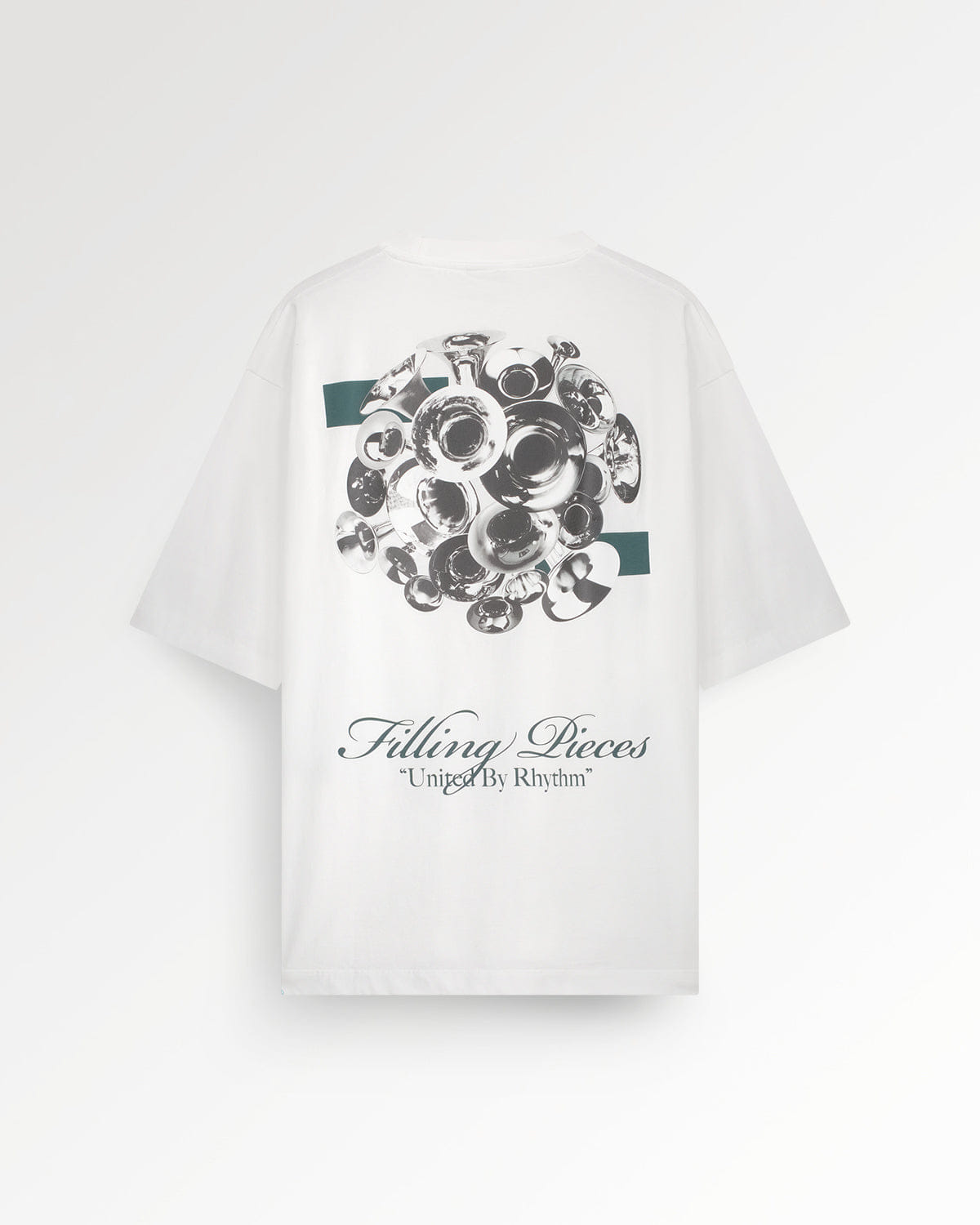 Trend Maven T-shirt Boxy Bouquet White