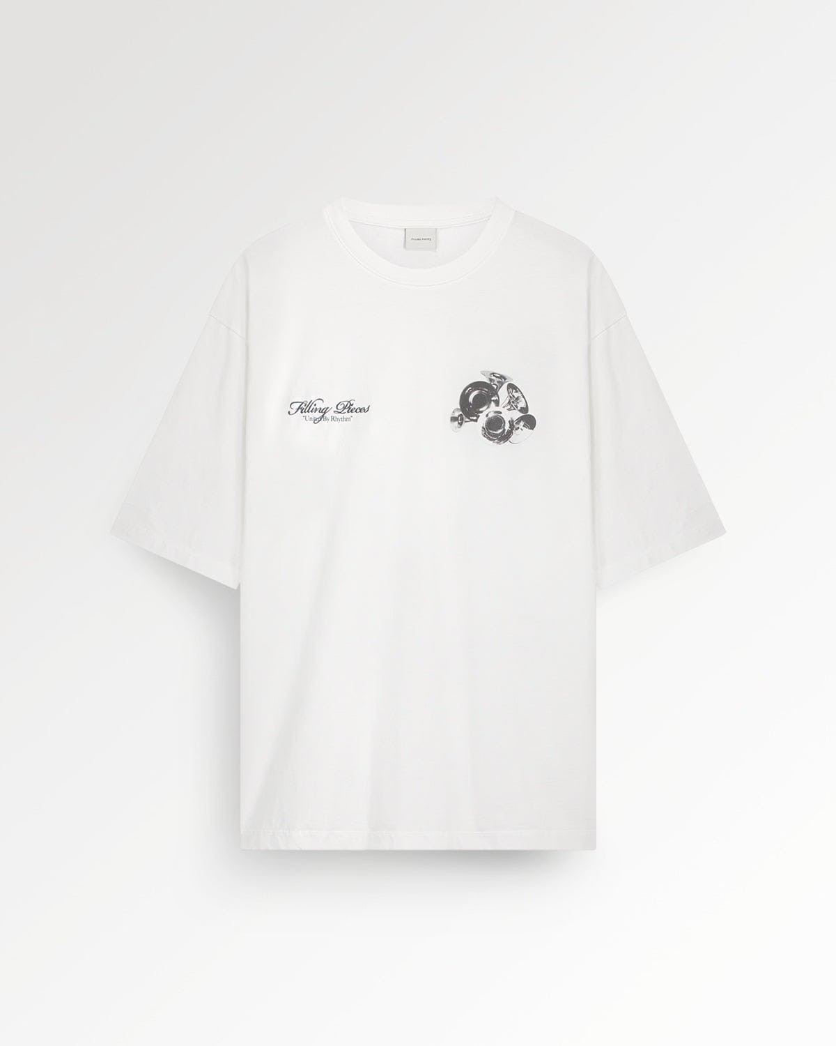 Trend Maven T-shirt Boxy Bouquet White