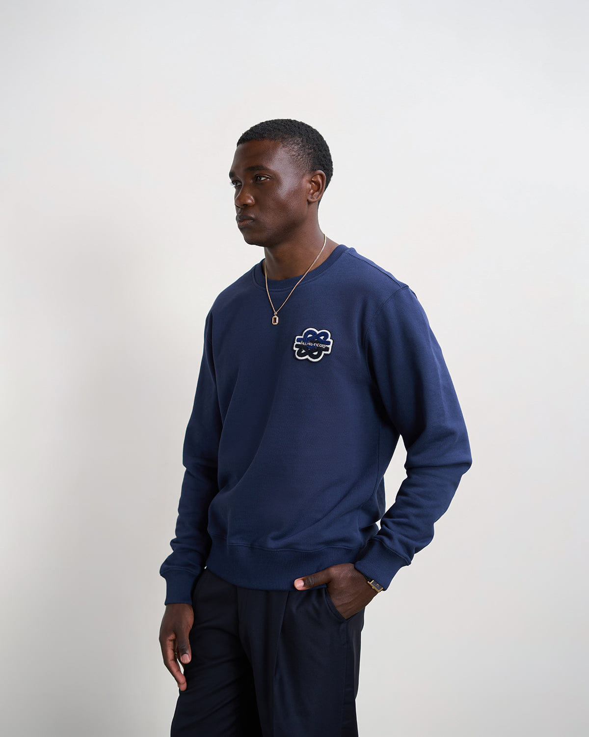 Conventional Sweatshirt Gowtu Tonal Navy