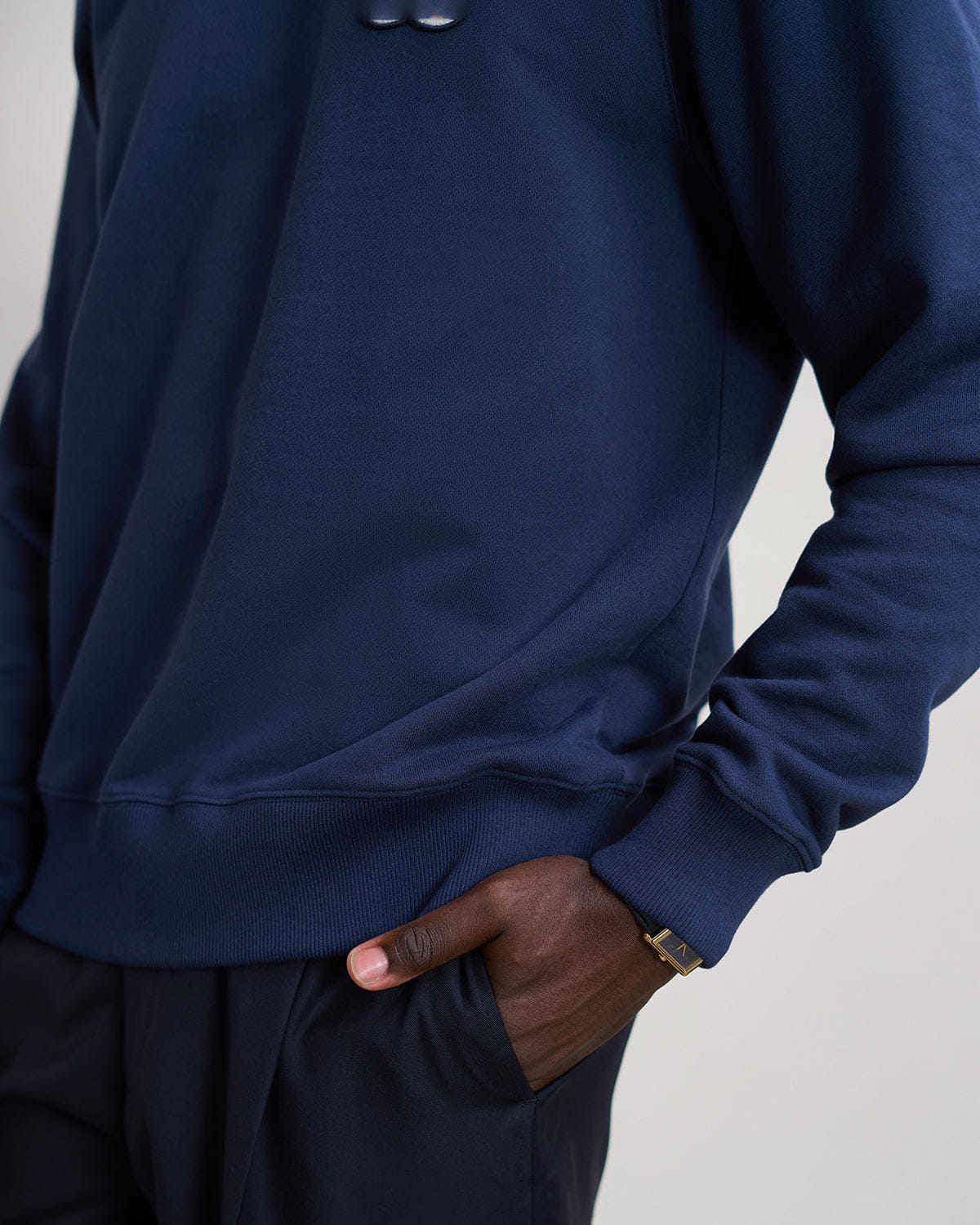 Conventional Sweatshirt Gowtu Tonal Navy
