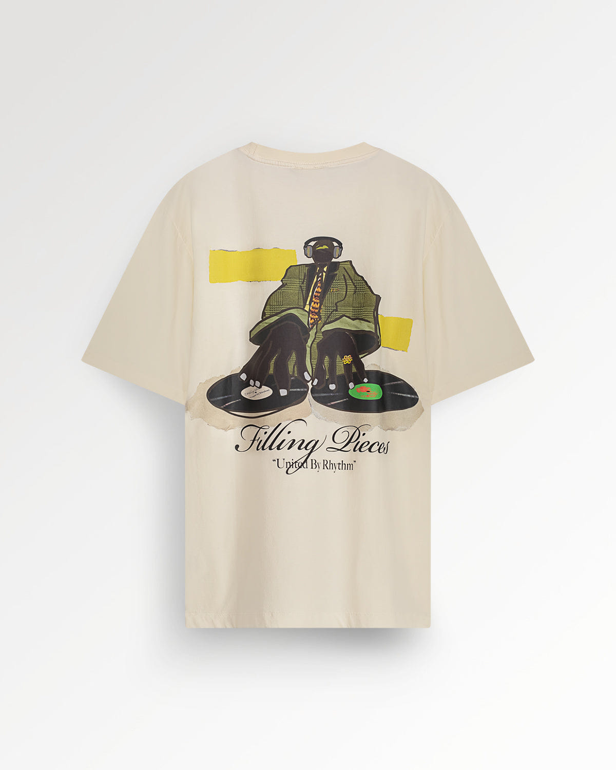 Trend Maven T-shirt DJ Antique White