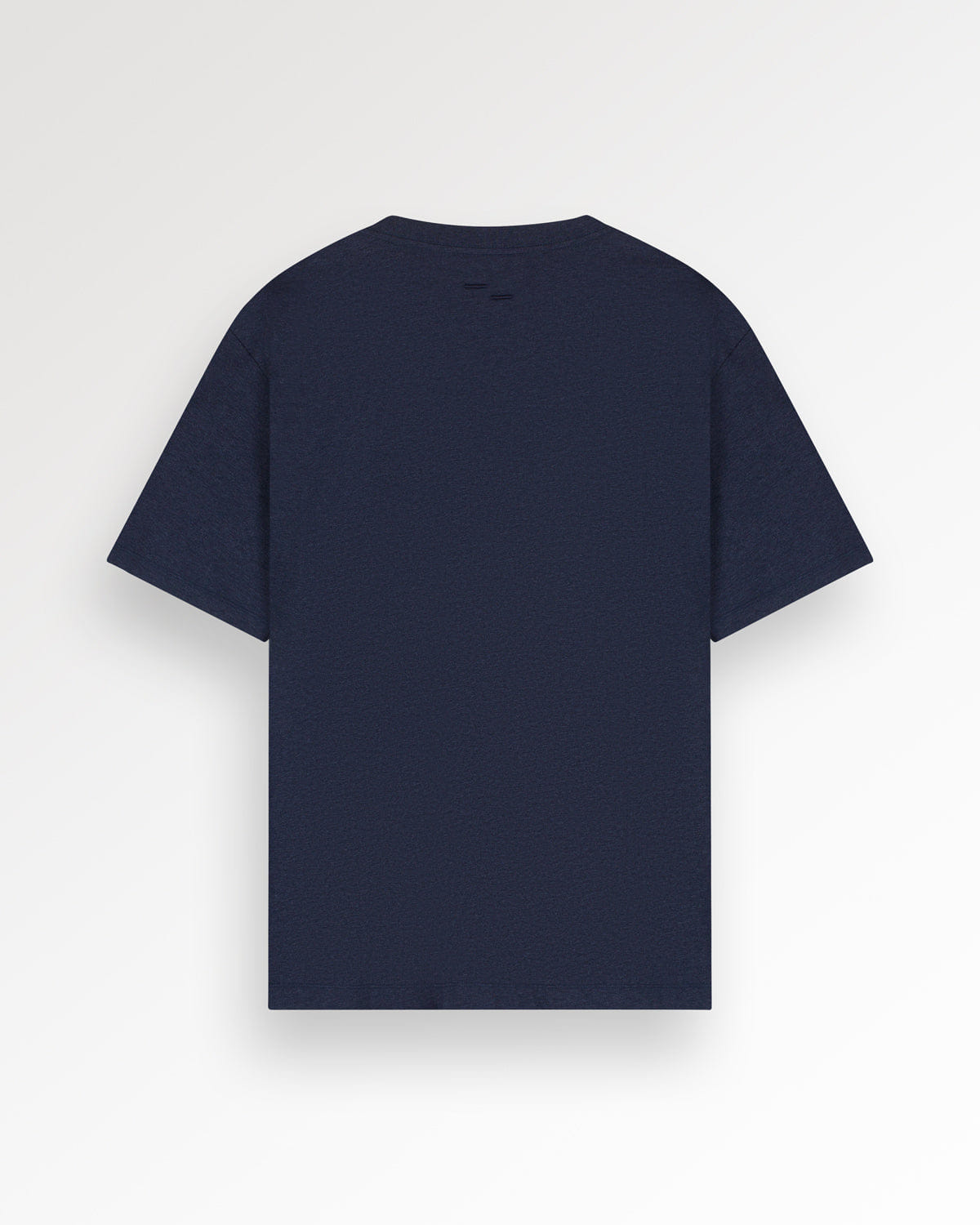 Conventional T-Shirt Embroidered Knot Melange Navy