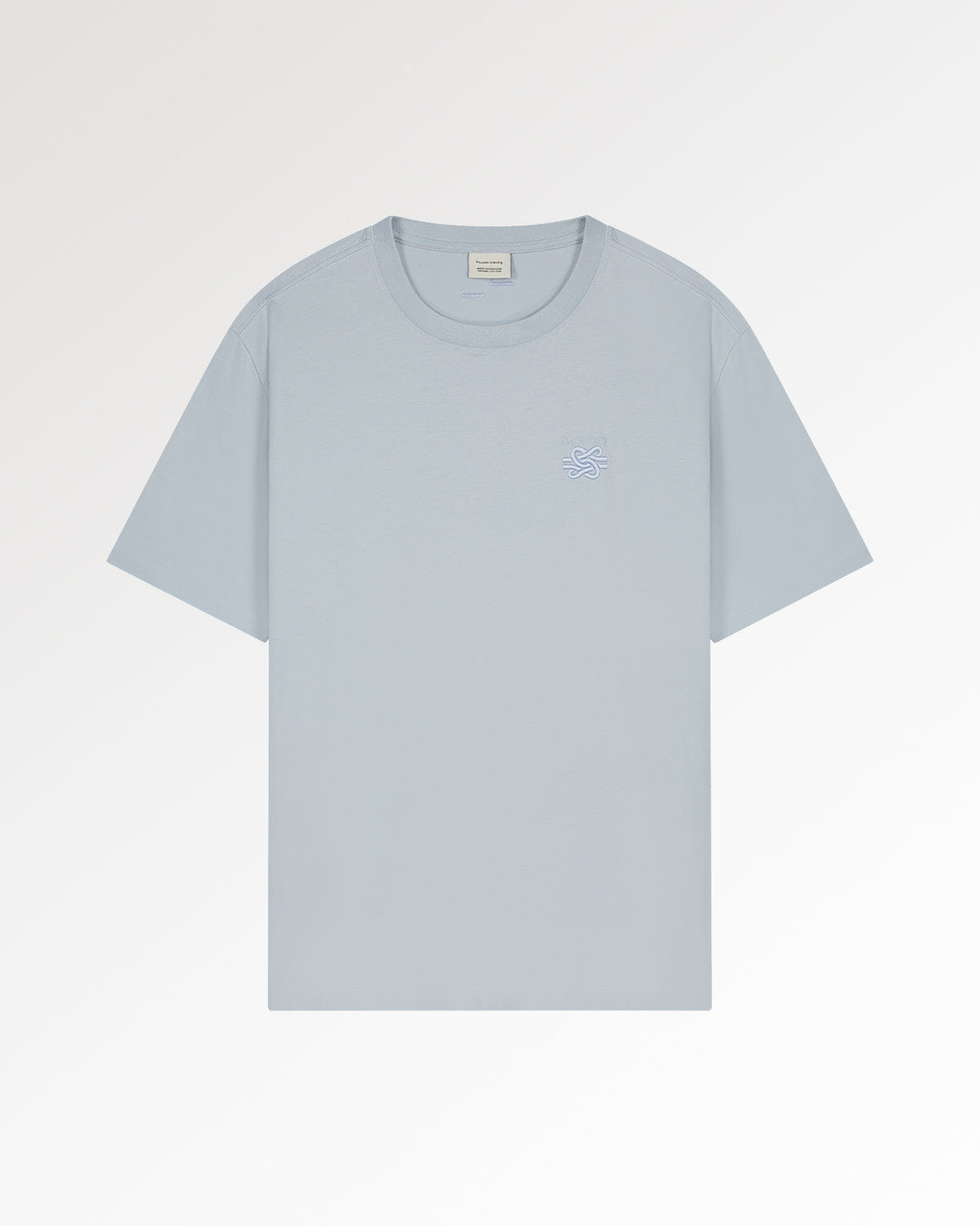 Conventional T-Shirt Embroidered Knot Celestial Blue