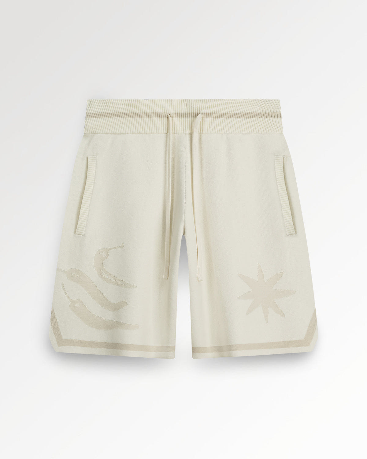 Conventional Knit Shorts Breaking Bread Antique White