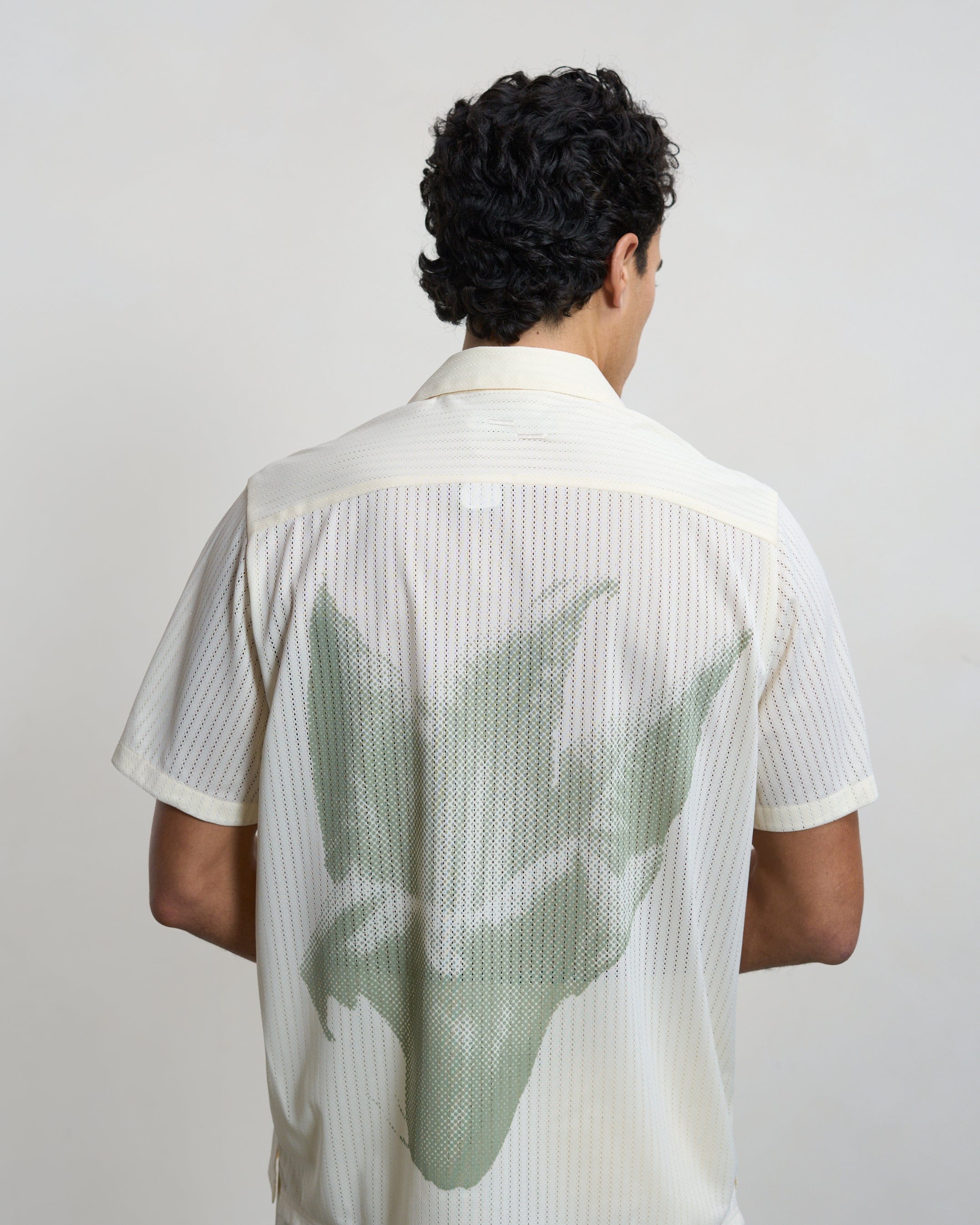Trend Maven Resort Shirt Mesh Antique White