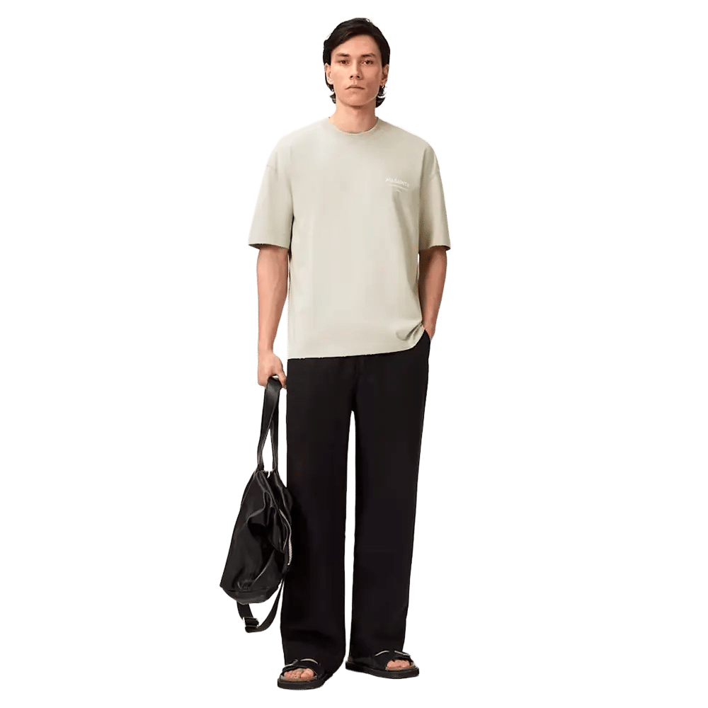 ALLSAINTS Dreamer Short Sleeve Oversized Graphic T-Shirt Powdered Green