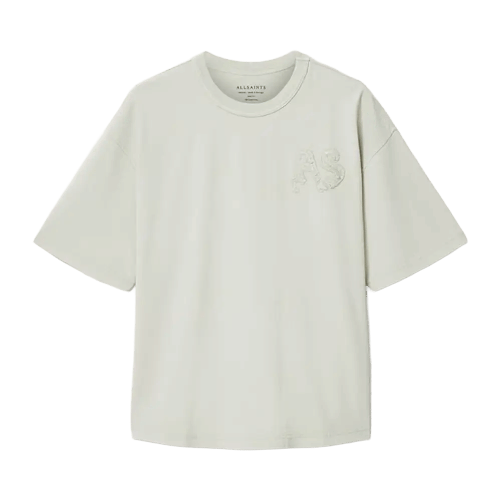 ALLSAINTS Insignia Short Sleeve Cotton T-Shirt Sea Green