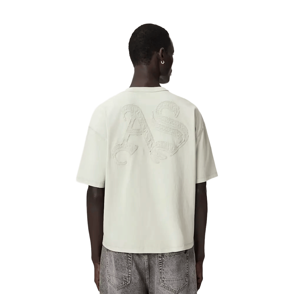 ALLSAINTS Insignia Short Sleeve Cotton T-Shirt Sea Green
