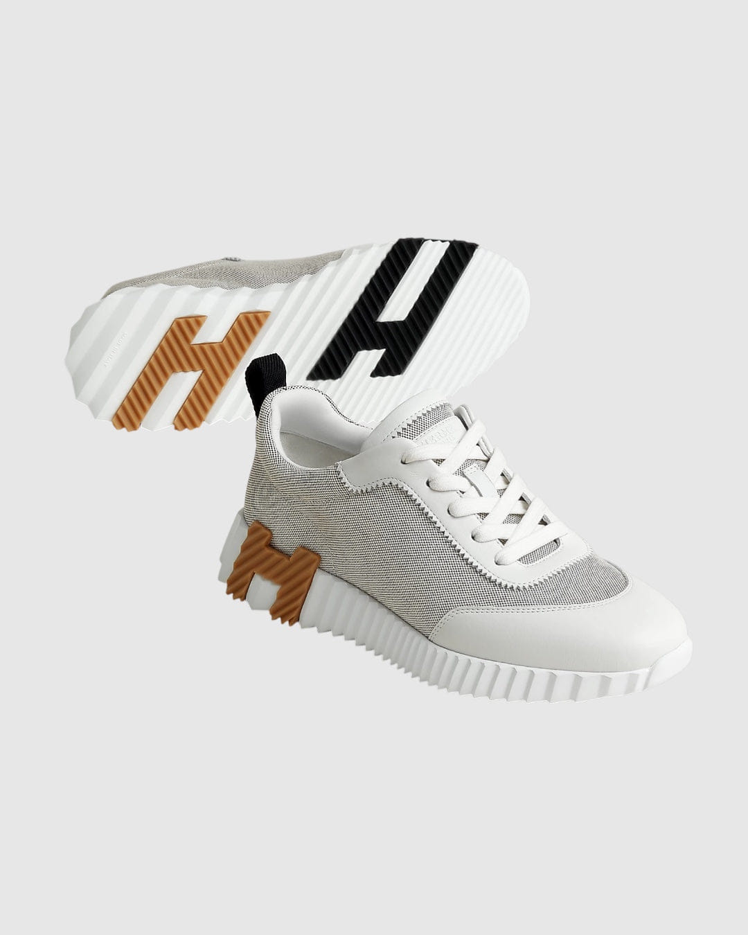 Hermes Bouncing Sneaker Prunoir / blanc
