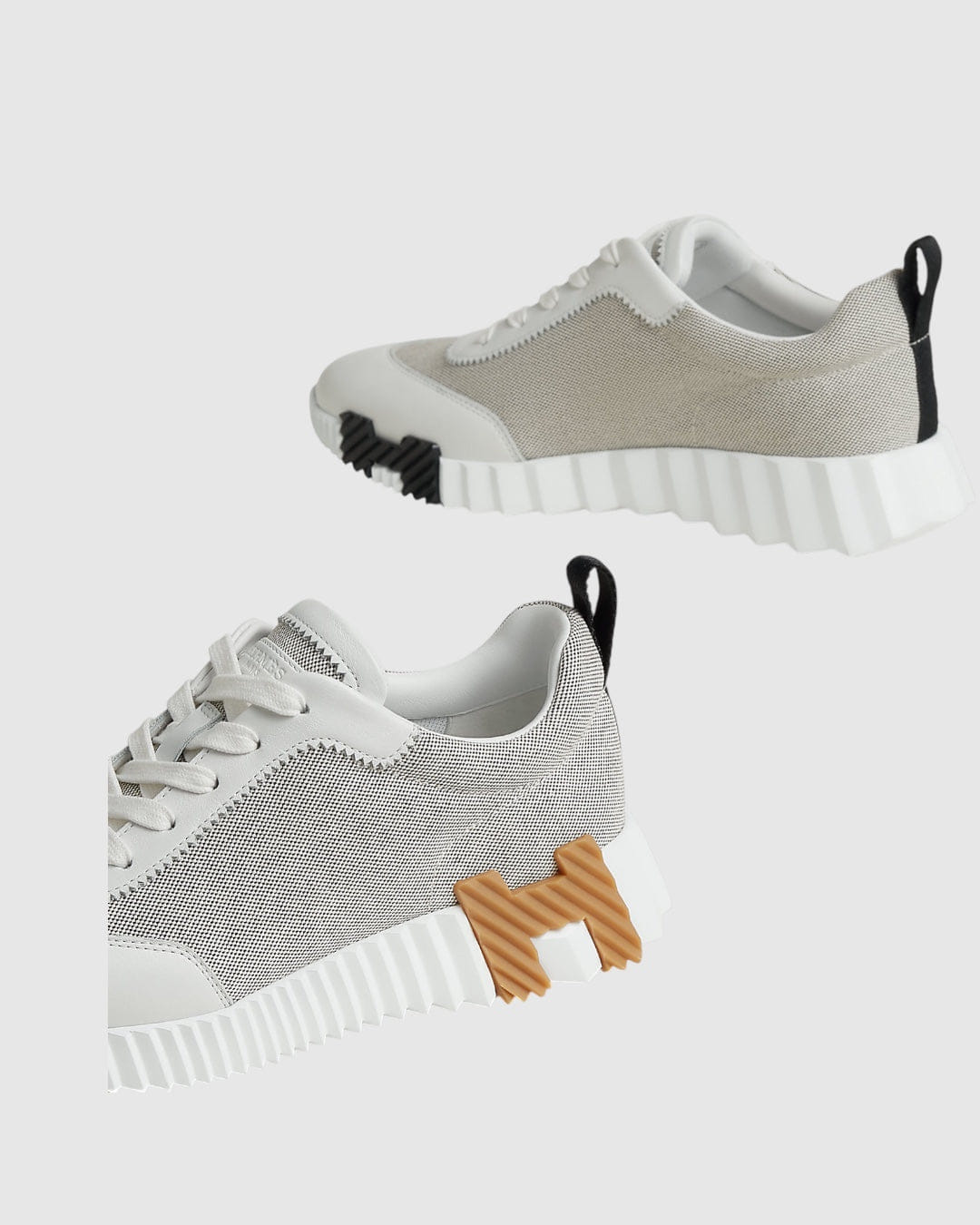 Hermes Bouncing Sneaker Prunoir / blanc