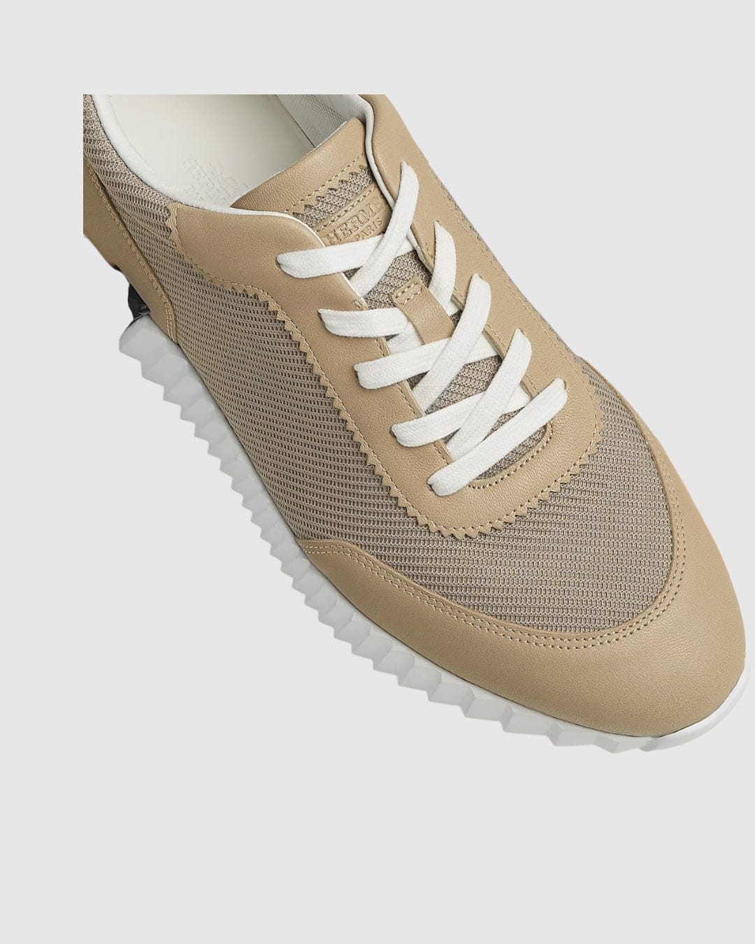 Hermes Bouncing sneaker Mesh Technique / chèvre Sport Beige Lin