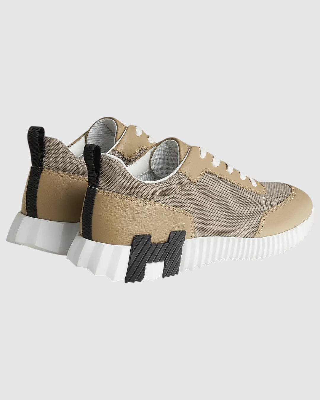 Hermes Bouncing sneaker Mesh Technique / chèvre Sport Beige Lin