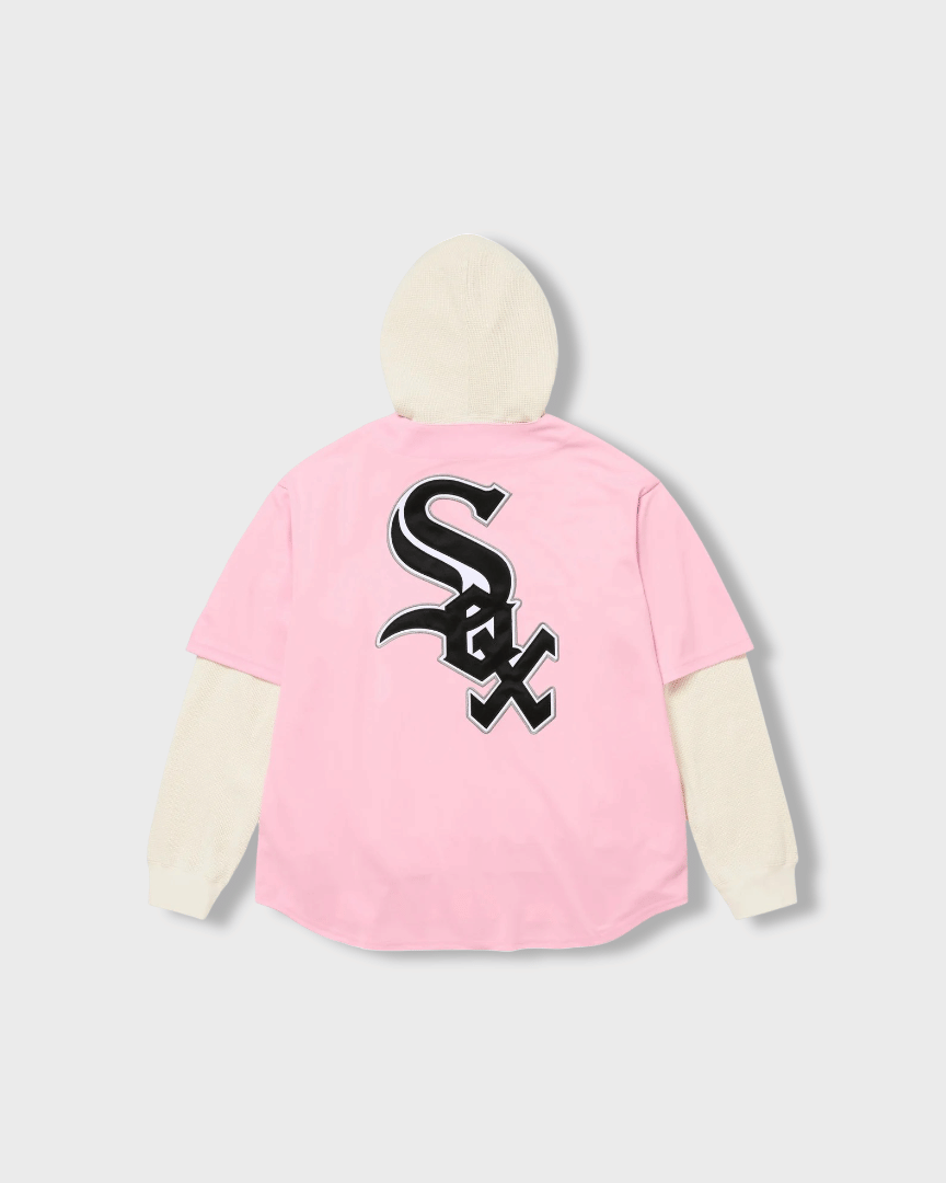 Supreme Chicago White Sox™ Hooded Baseball Jersey Light Pink